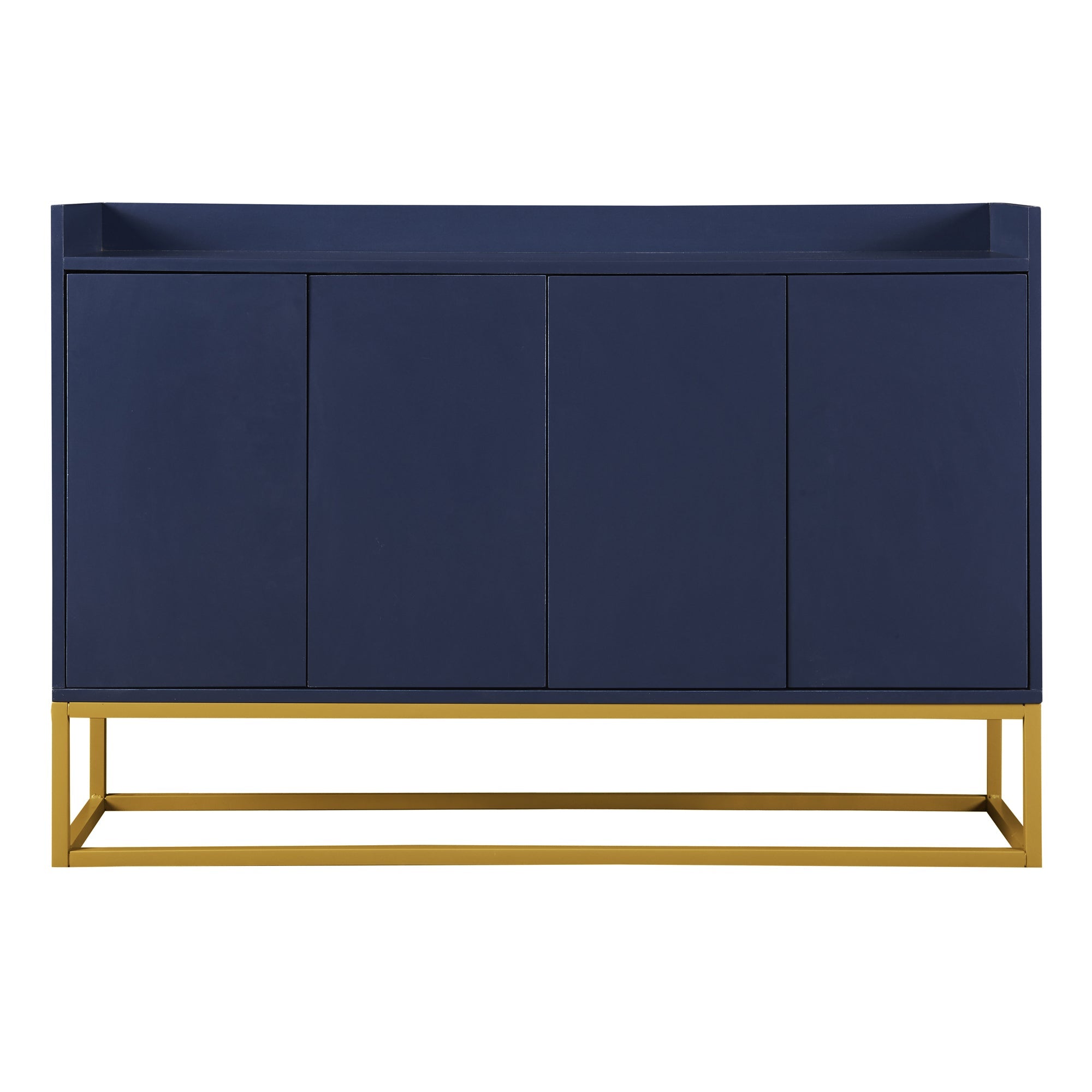 Logidon dressoir marineblauw 120x30x80 cm 4-deurs greeploos