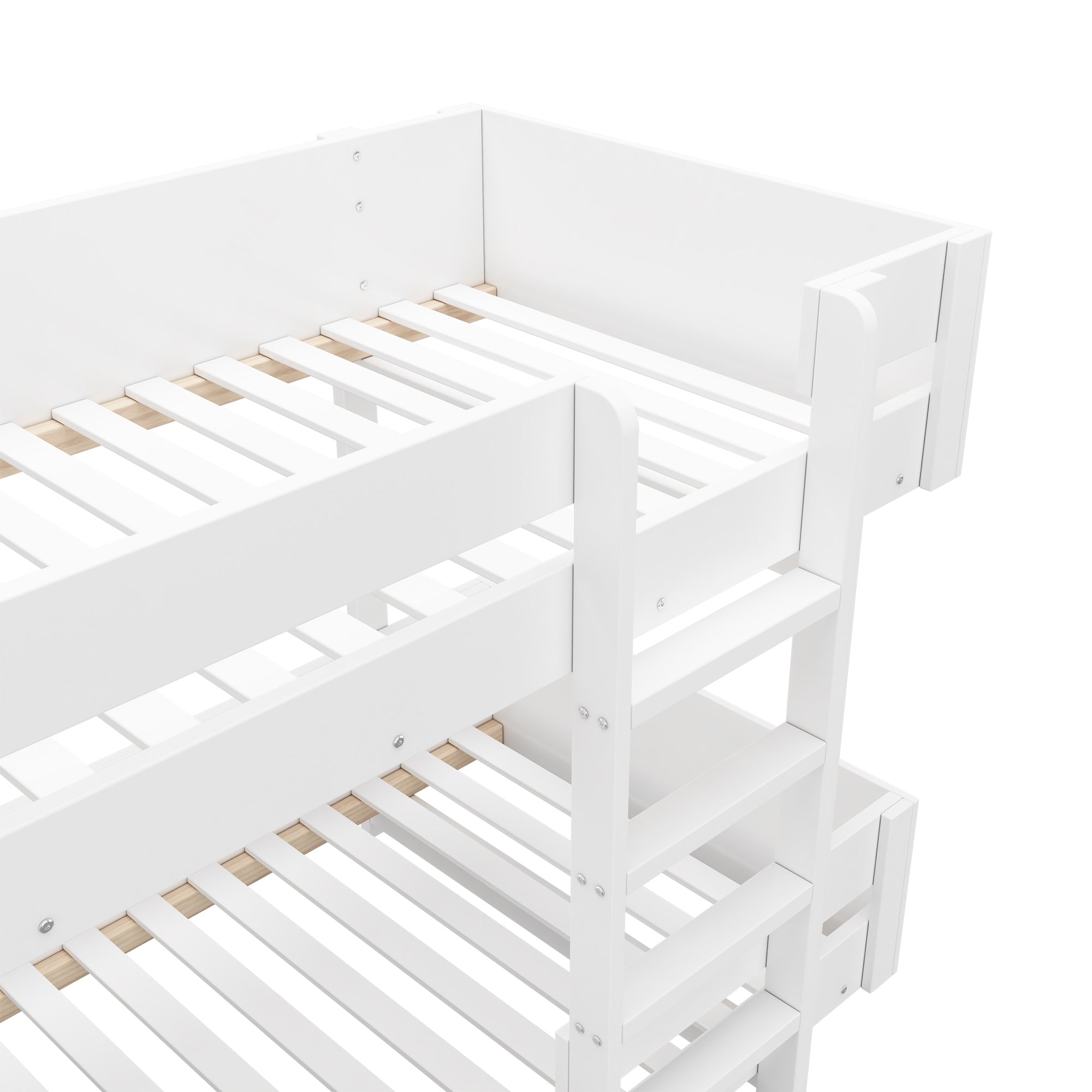 Logidon Kinderstapelbed met trap Wit 90x200cm