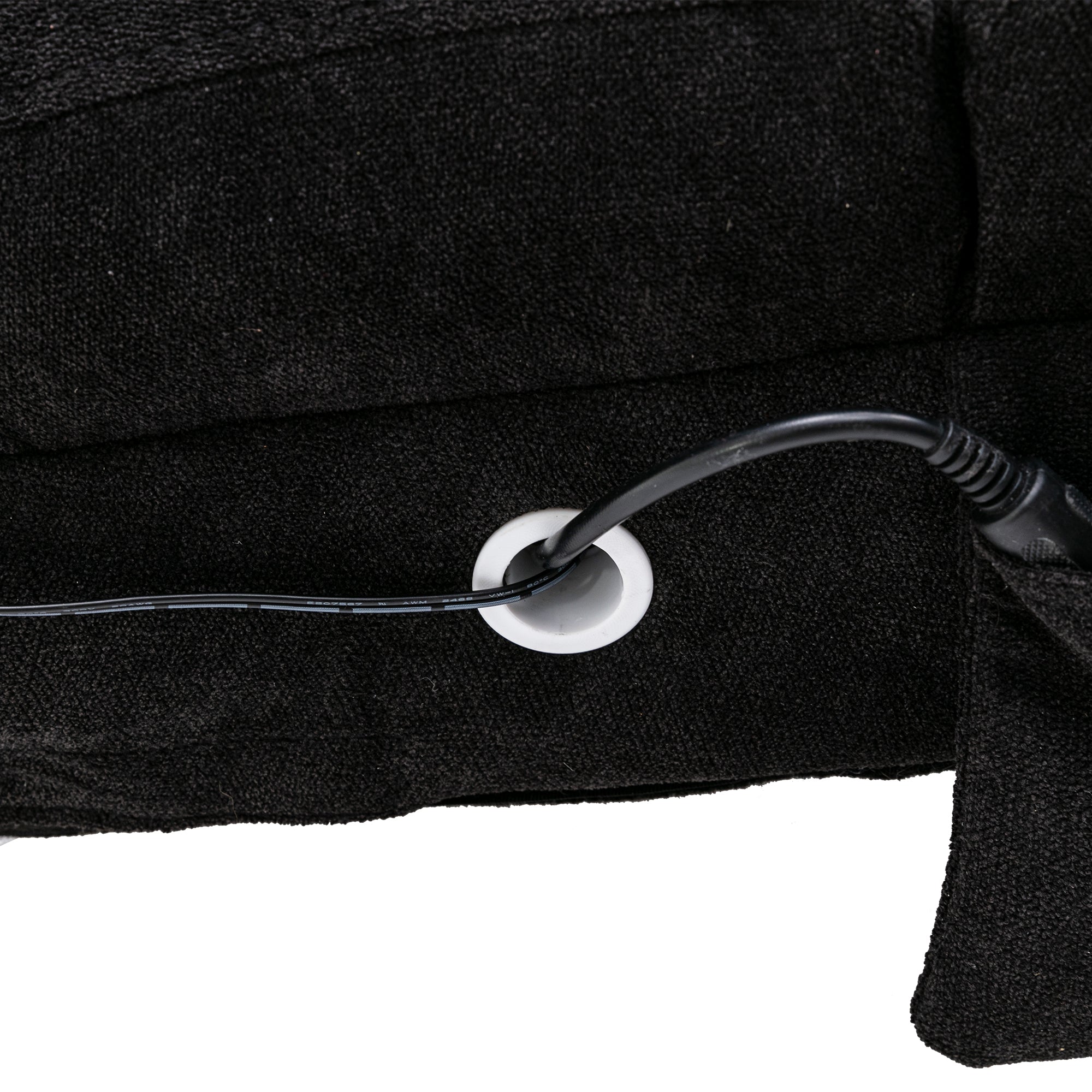 Logidon Elektrische Massage Chaise Longue Zwart met Afstandsbediening