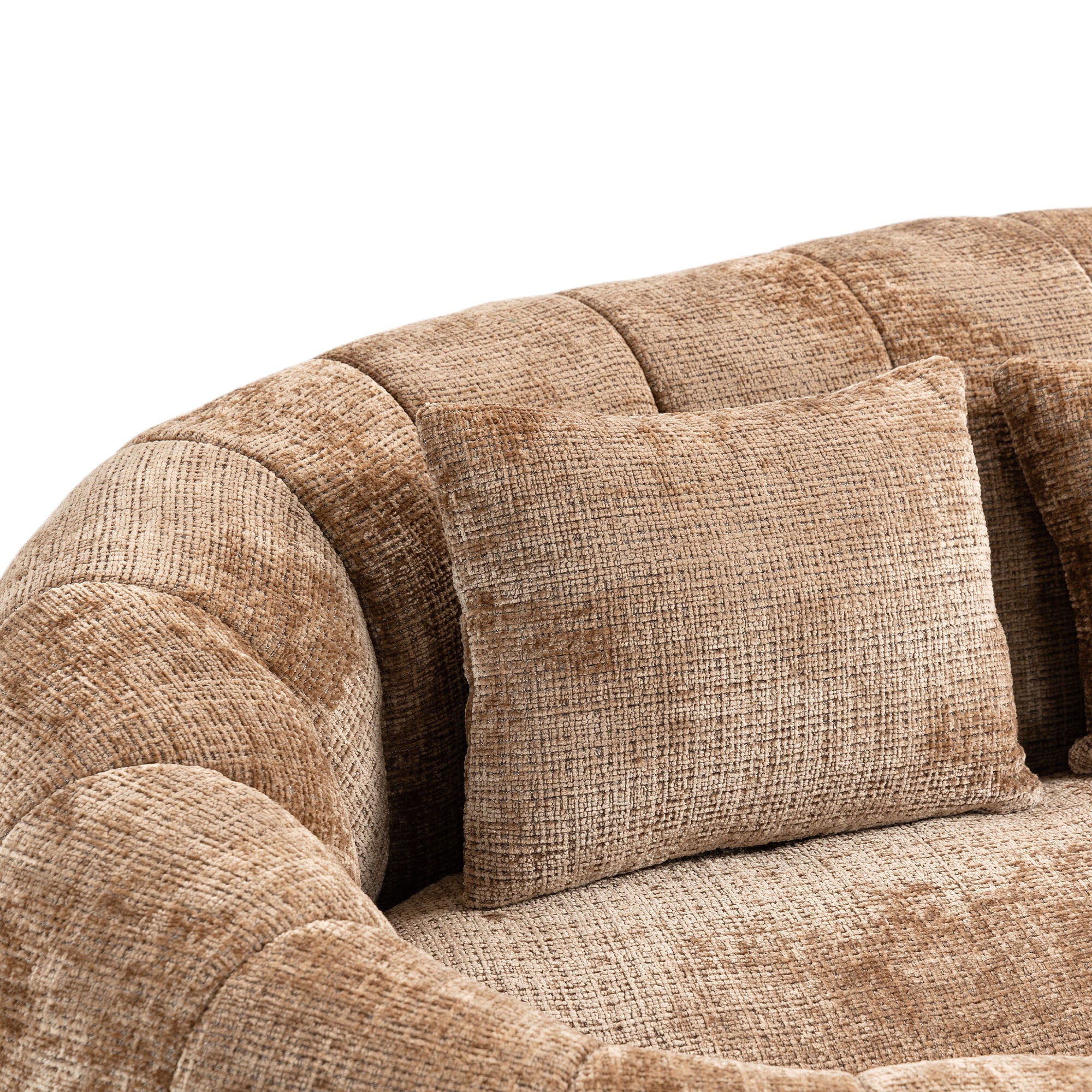 Logidon Zitzakbank Luxe Chenille Koffie Lounge Stoel