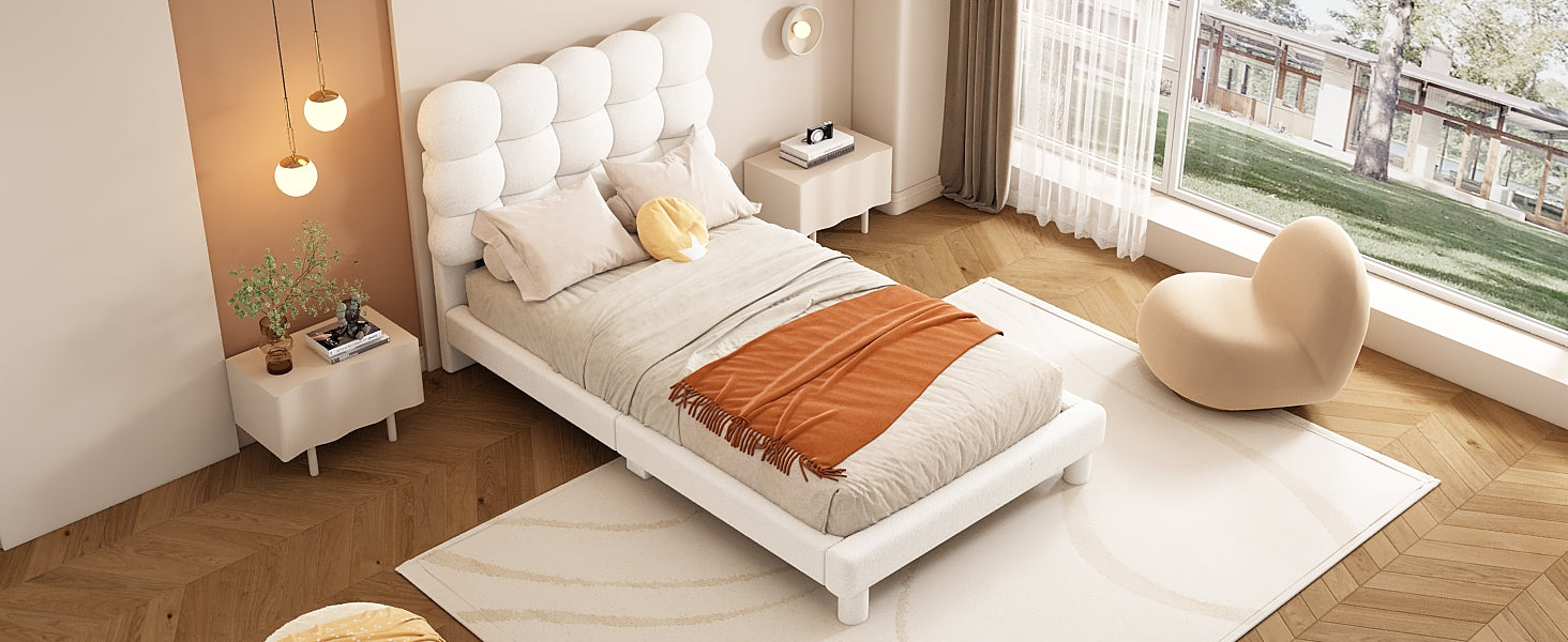 Logidon plat bed 90x200 cm wit drievoudig verstelbaar hoofdbord