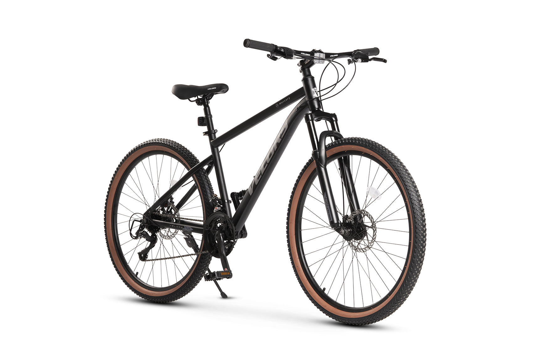 Logidon Velors 27,5 inch mountainbike zwart grijs 21 versnellingen