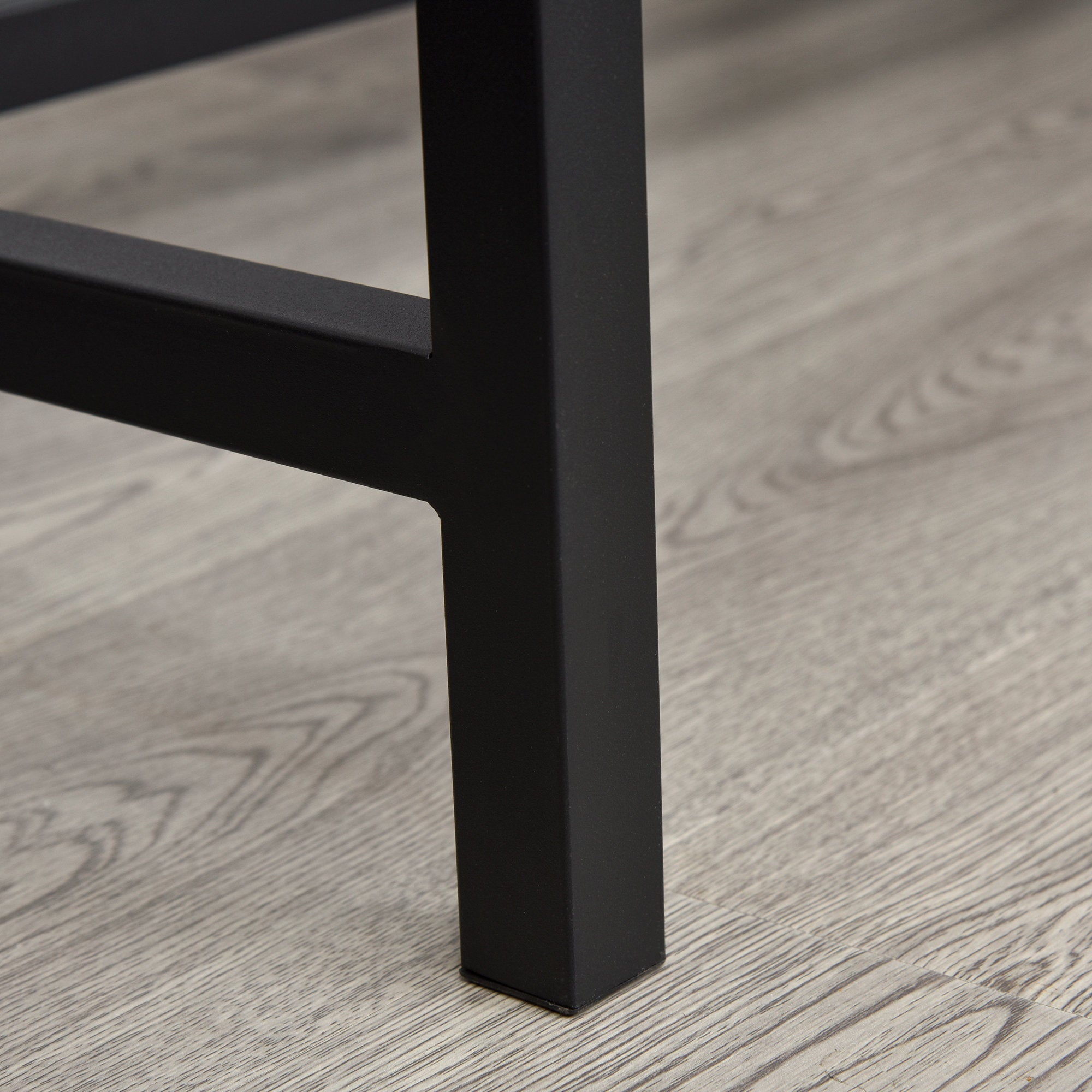Logidon Bar Table Set 3 Pieces Natural Wood and Black 108x60x95 cm