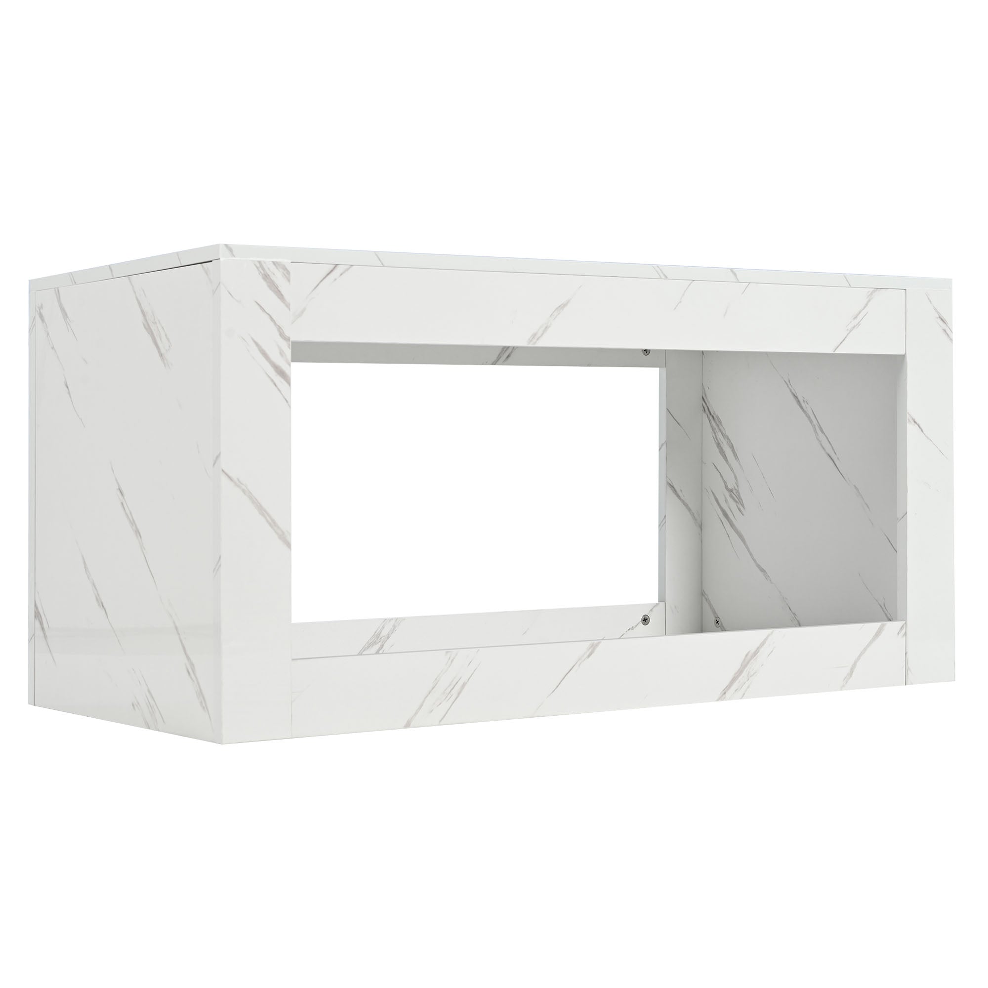 Logidon LED salontafel wit hoogglans marmer effect met afstandsbediening
