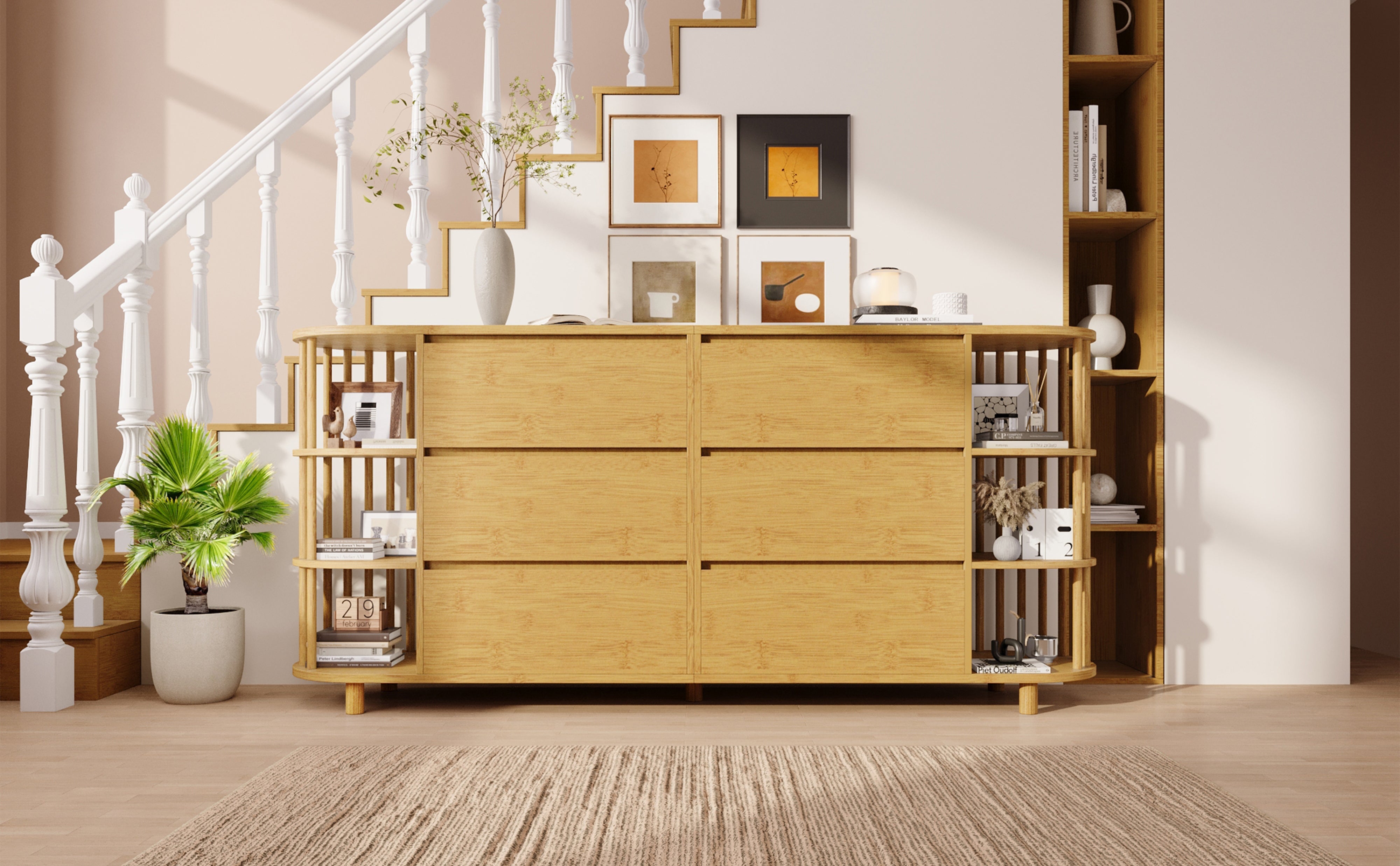 Logidon ladekast 160 cm eiken - Romeins design, 6 laden