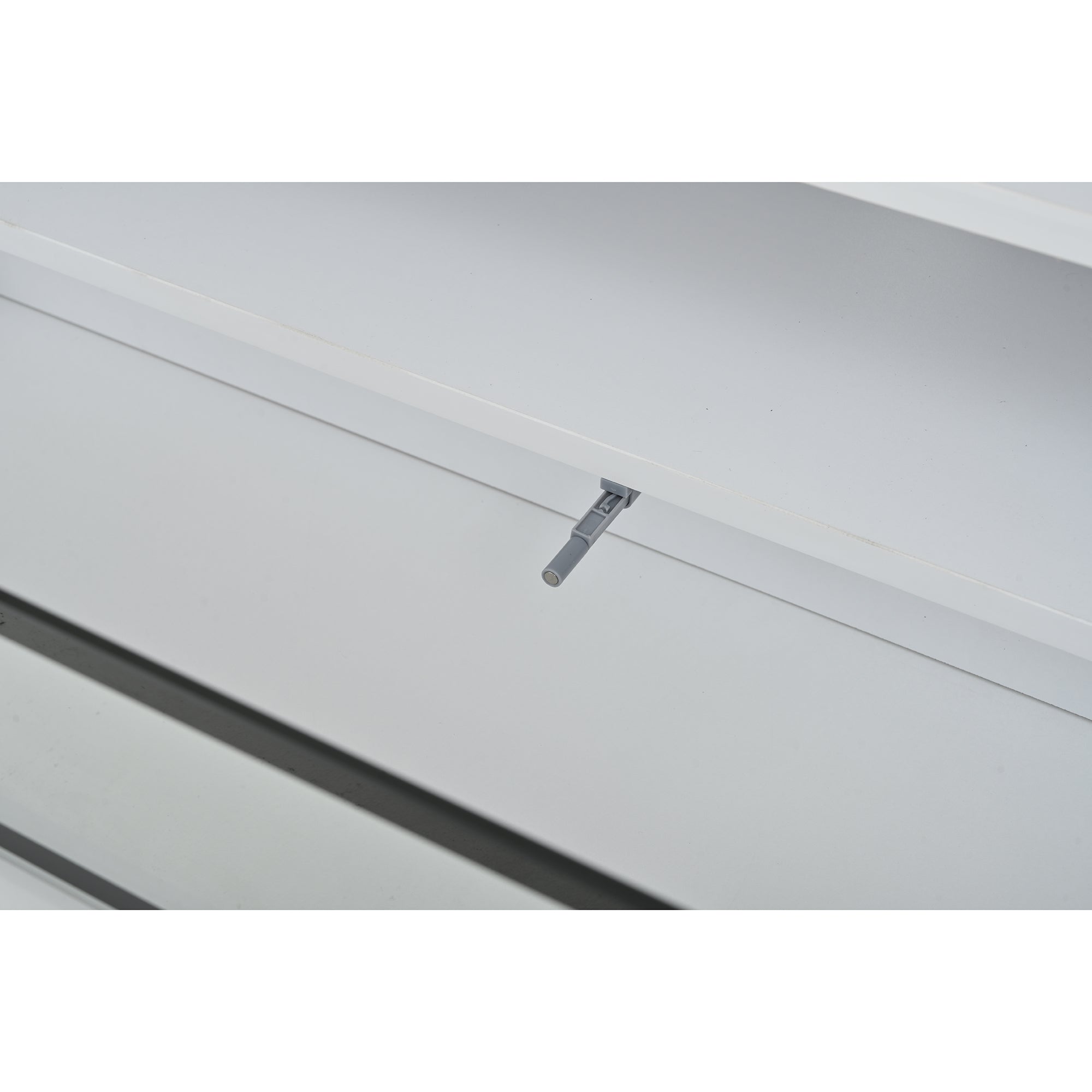 Logidon TV-meubel wit 180x38x45 cm met LED-verlichting 2 deuren 1 lade