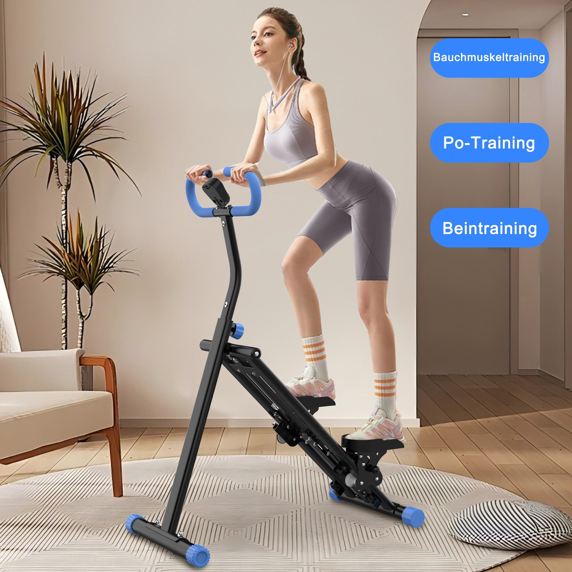 Logidon Stair Stepper Fitnessapparatuur met verstelbare weerstand Zwart