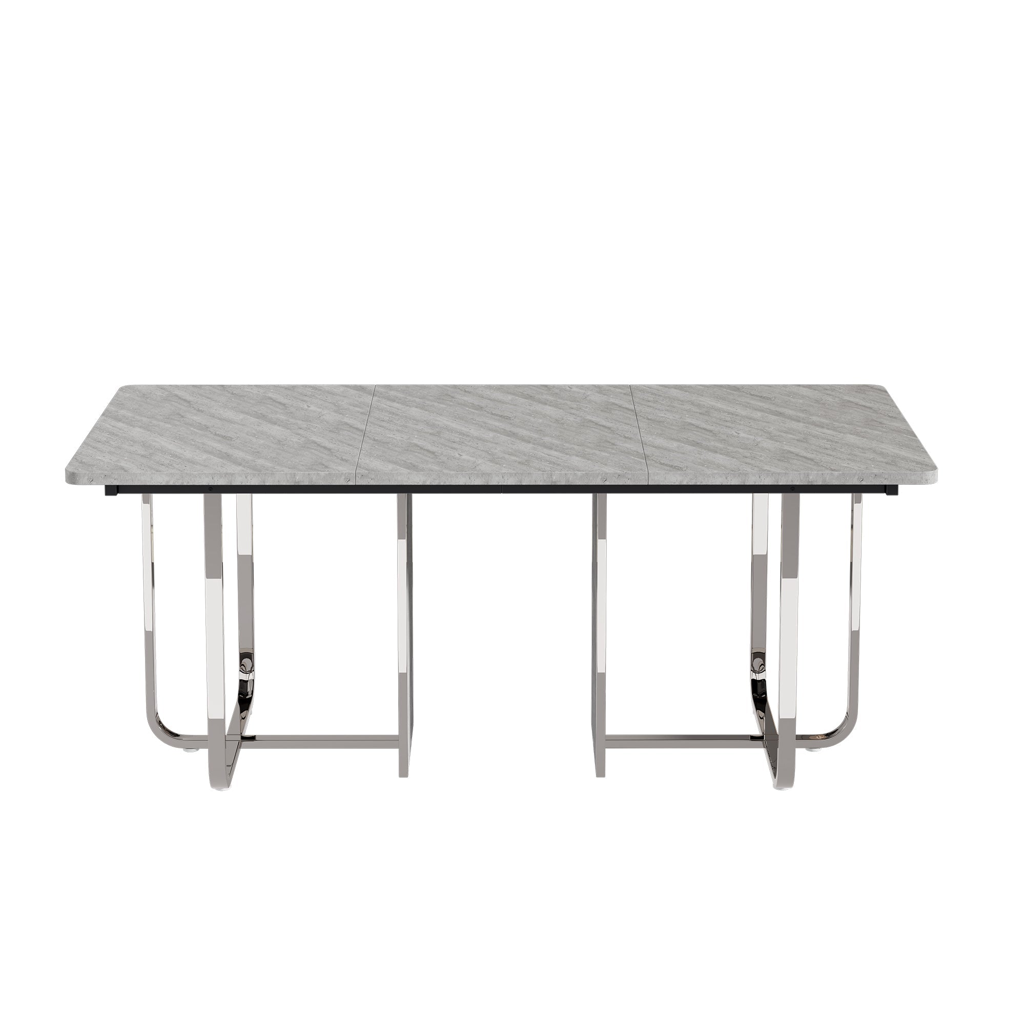Logidon eettafel 180x80 cm grijs met metalen poten moderne tafel