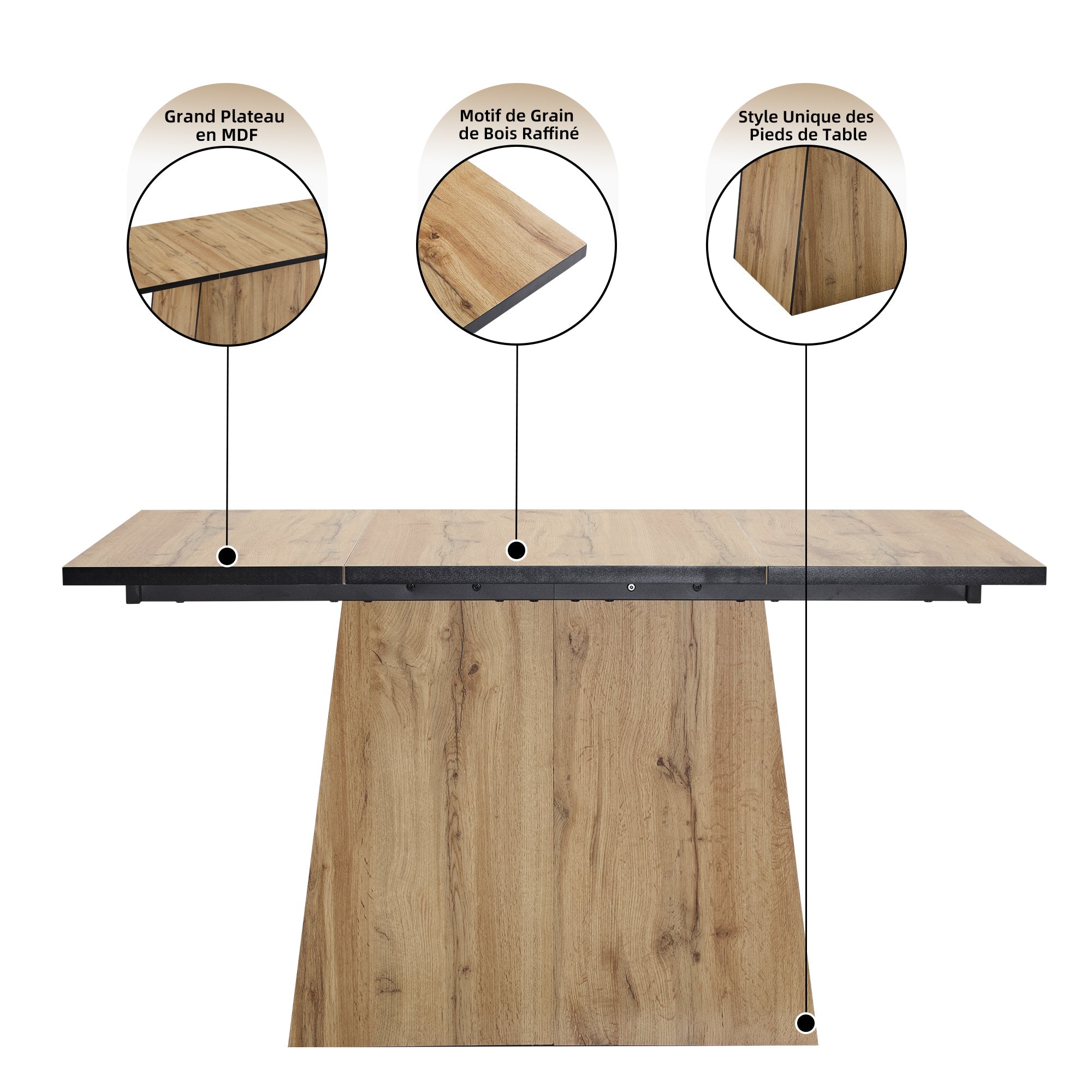 Logidon eettafelset 5-delig 138 x 80 cm met grijs fluwelen stoelen