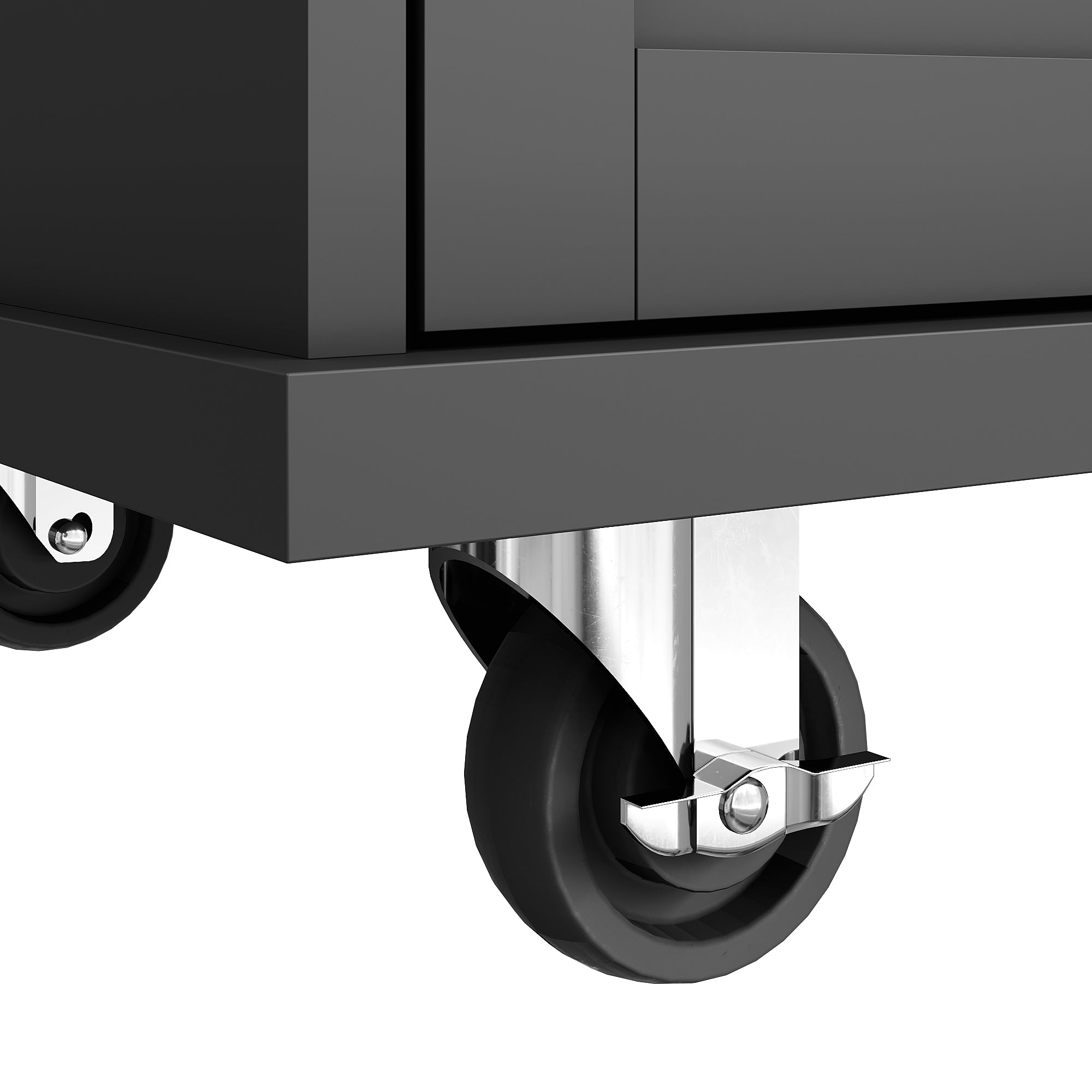 Logidon Restauratiewagen Zwart 134x46x92 cm Mobiel DualUse Design