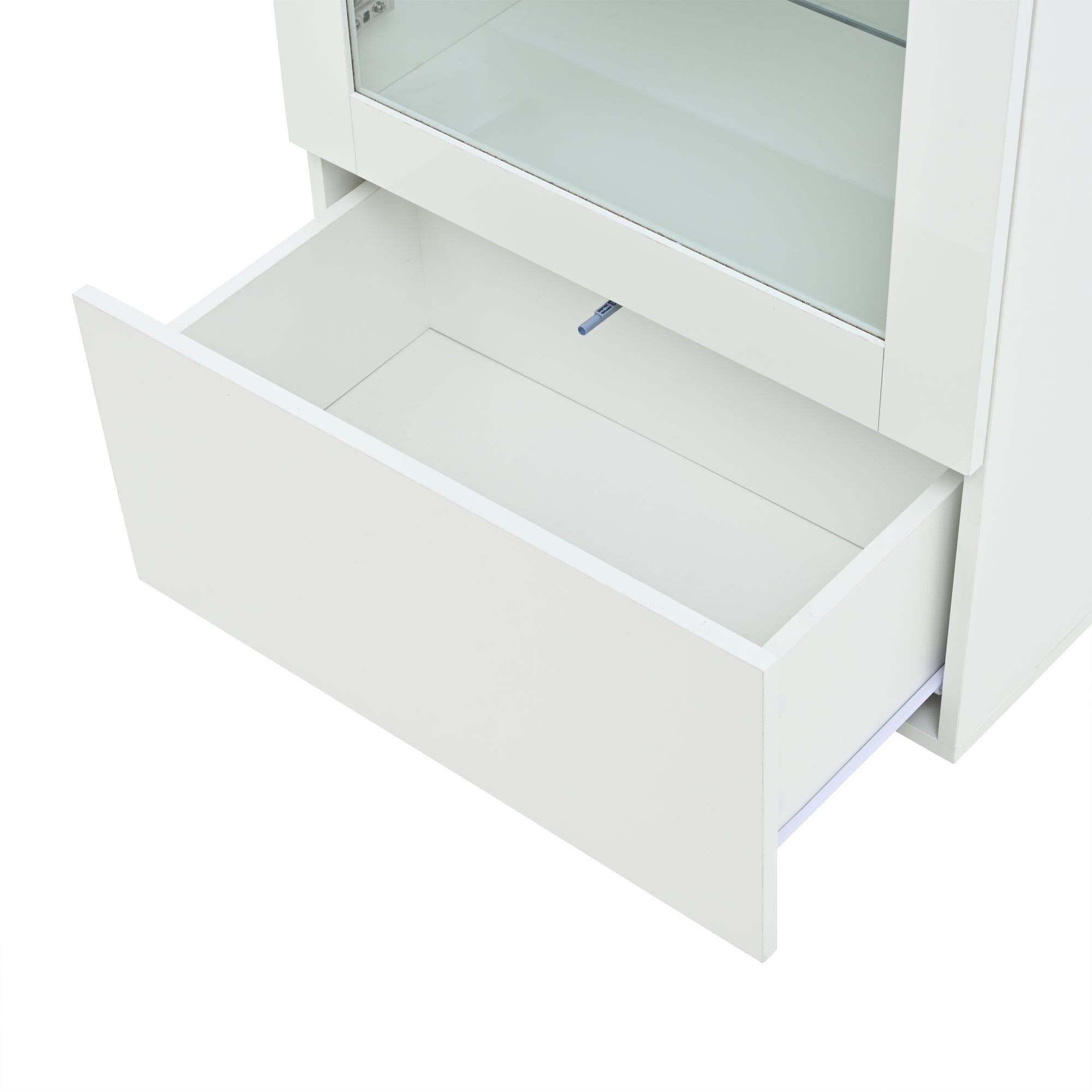 Logidon vitrine 60x40x173 cm wit hoogglans LED verlichting
