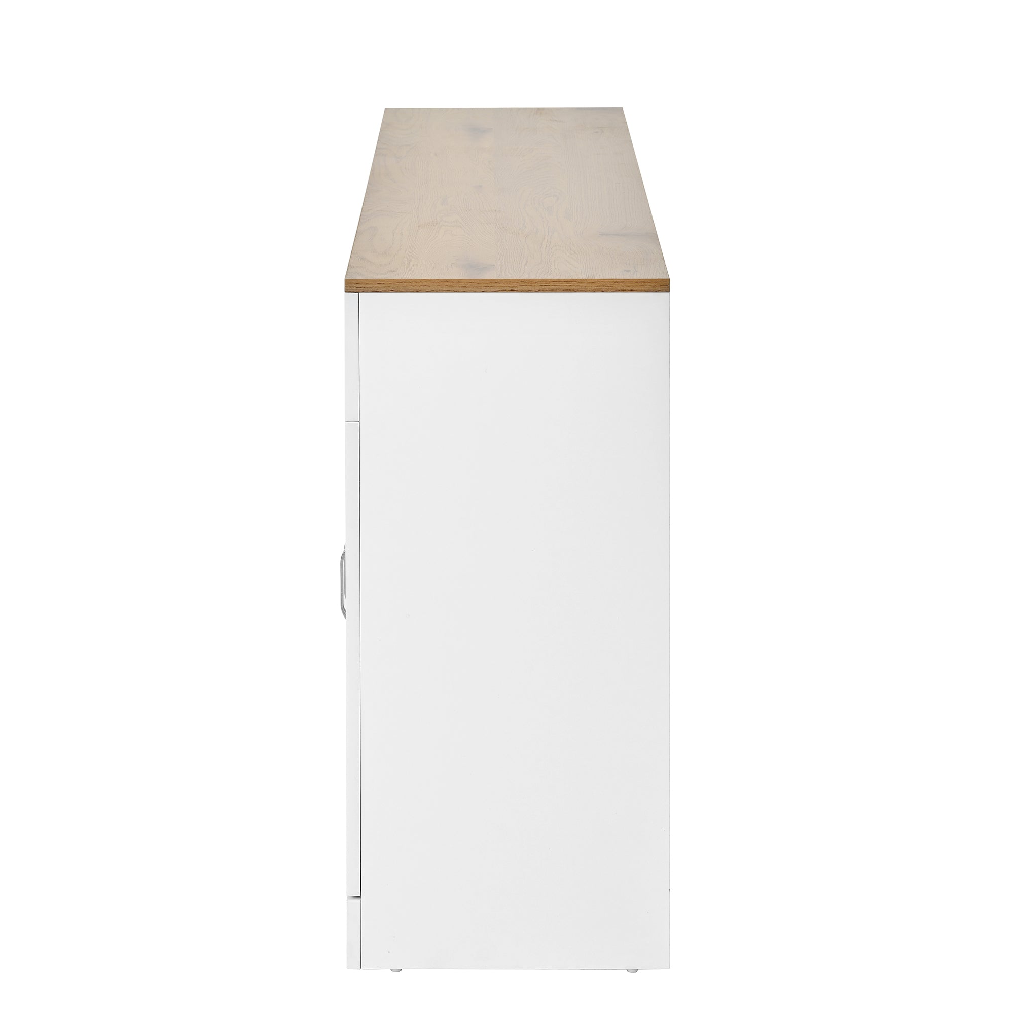 Logidon dressoir 120 cm wit houtlook met 4 deuren en 2 lades