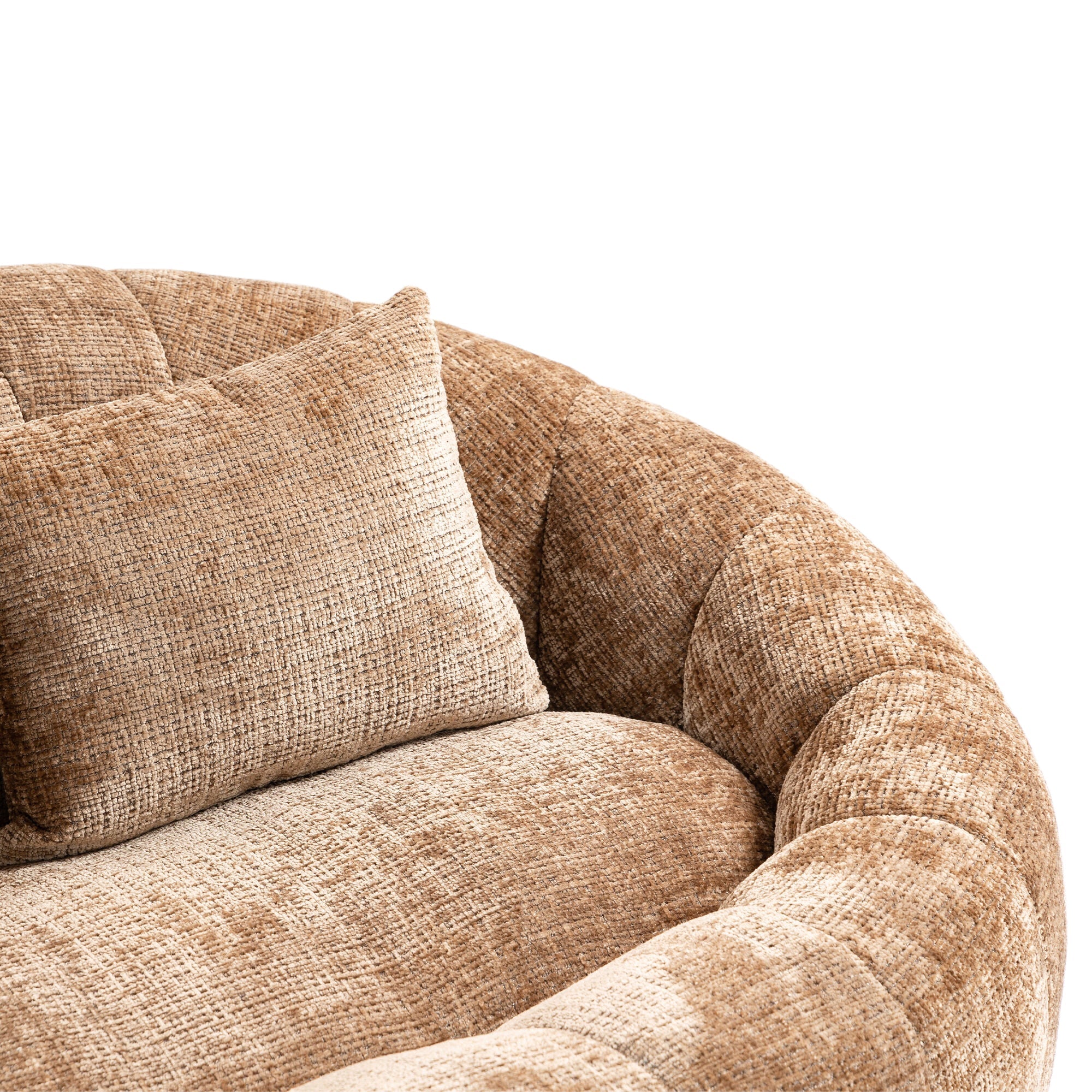 Logidon Zitzakbank Luxe Chenille Koffie Lounge Stoel