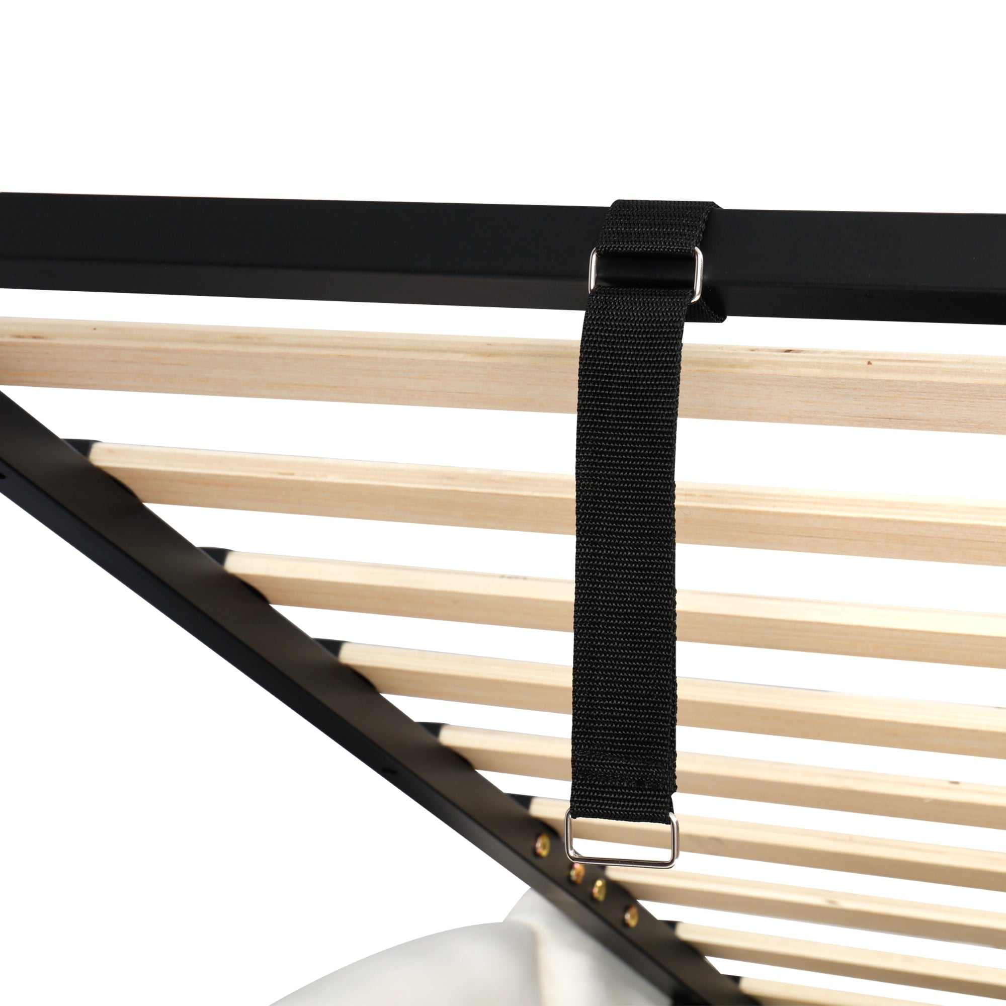 Logidon gestoffeerd bed 90x200 beige fluweel met opbergruimte