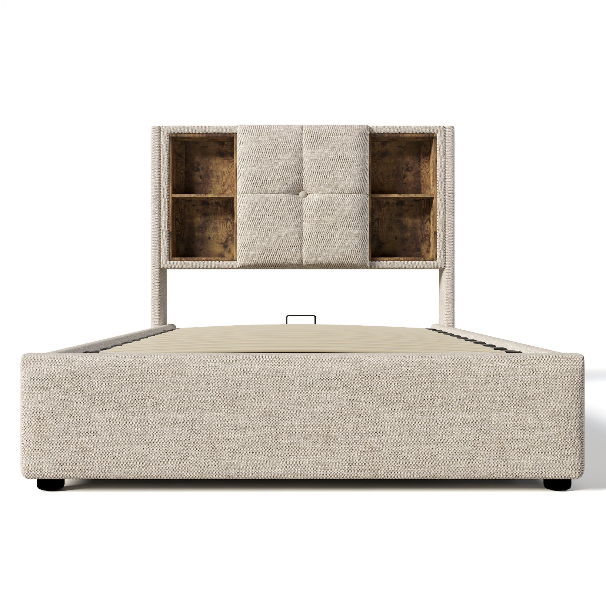Logidon single bed 90x200 with wireless charging USB-C and storage space