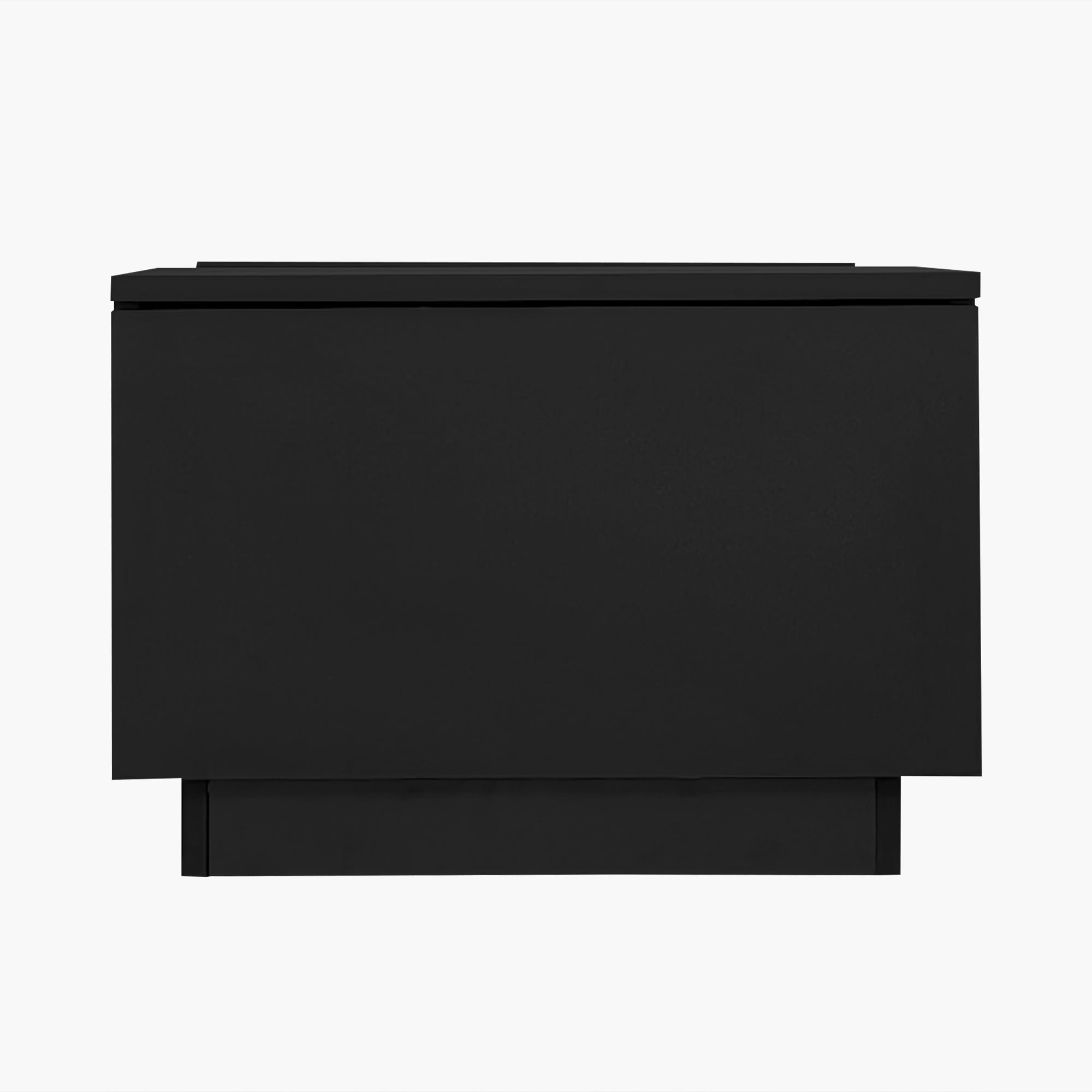 Logidon Zwarte salontafel 100x50x35,5 cm glaspanelen LED