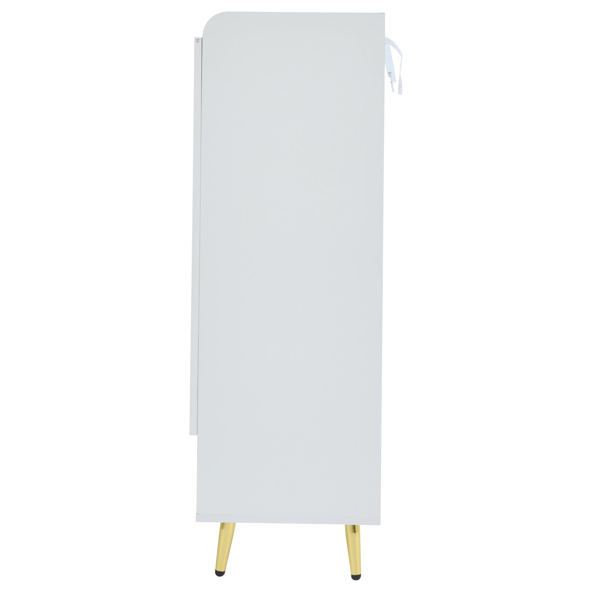 Logidon moderne schoenenkast wit MDF met deuren, 3 niveaus