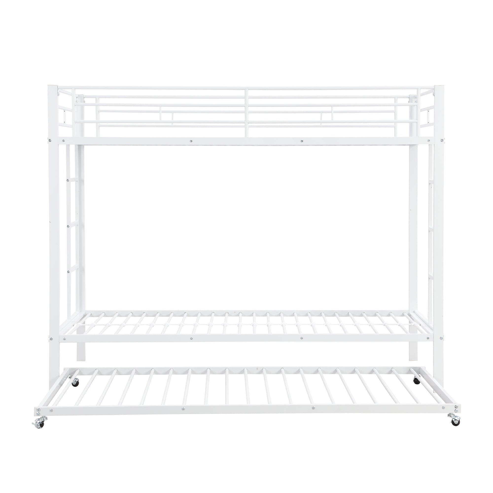 Logidon stapelbed 90x200 cm wit uitschuifbaar bed EN747 gecertificeerd