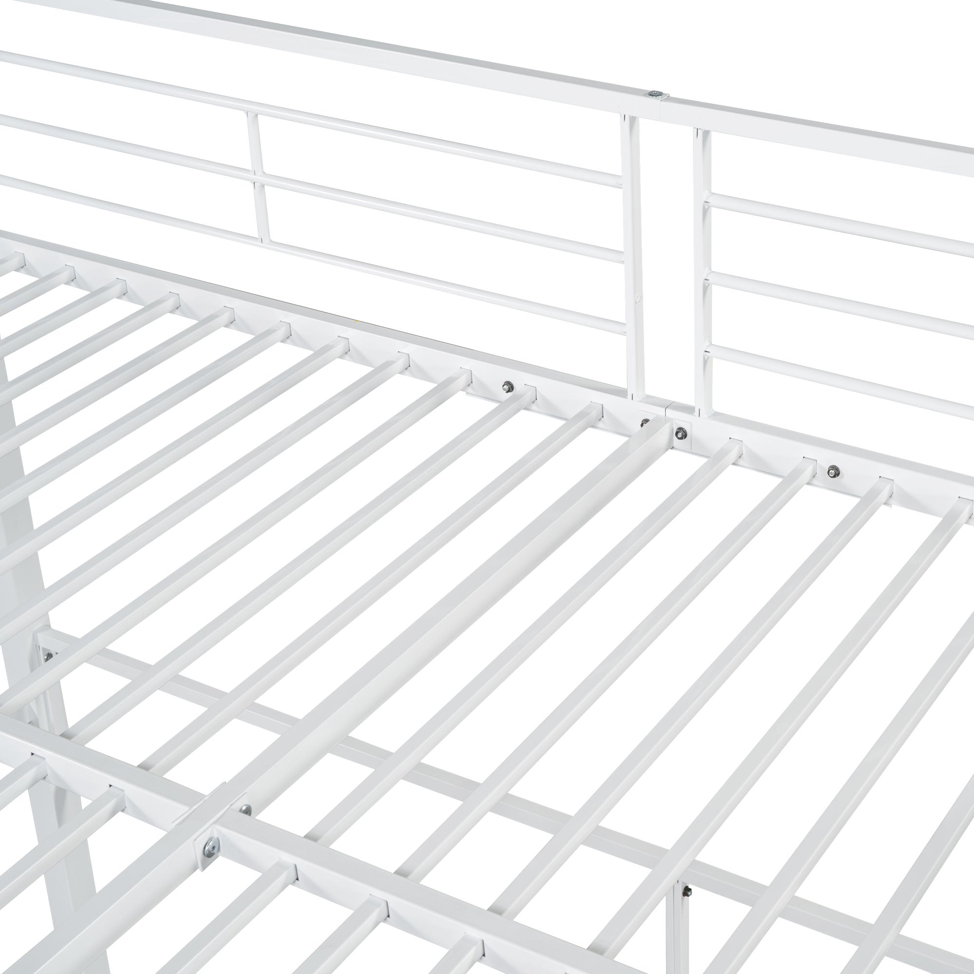 Logidon hoogslaper 140x200 met veiligheidsladder wit