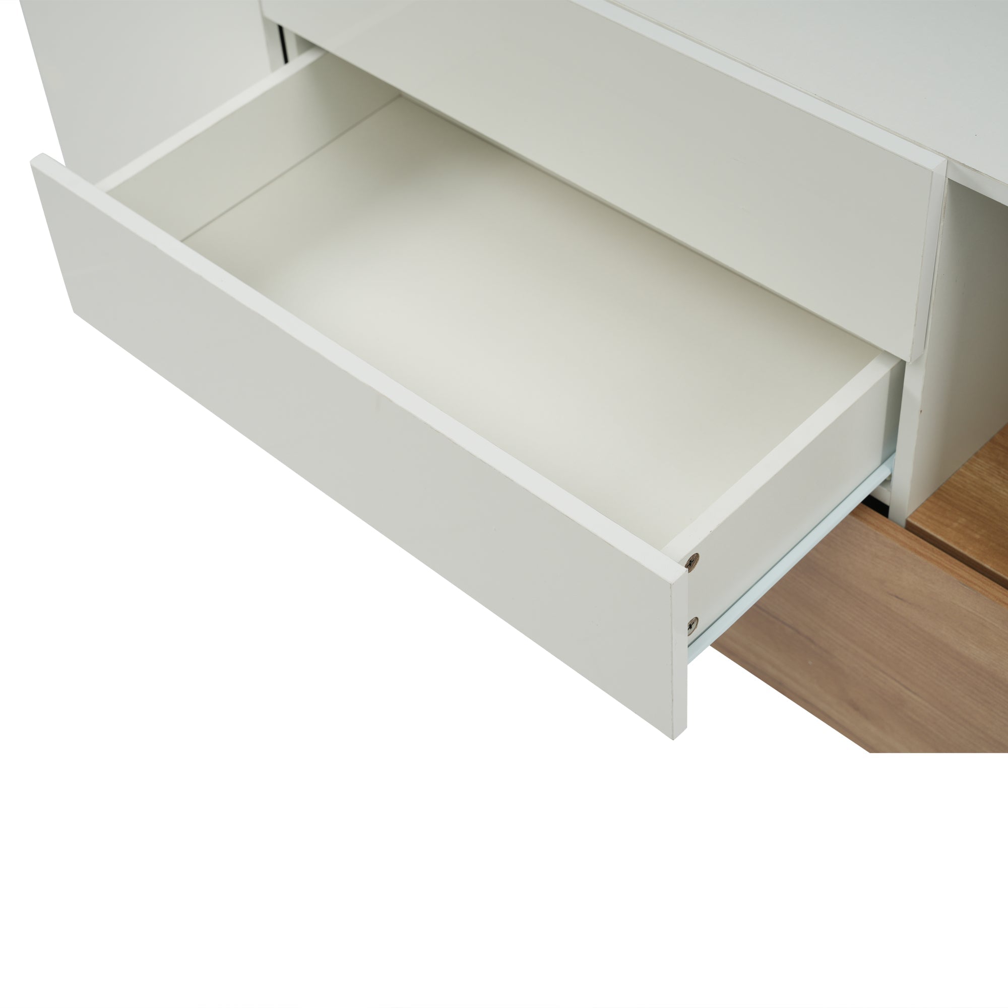 Logidon dressoir hoogglans wit 130x40x70 cm met opbergruimte