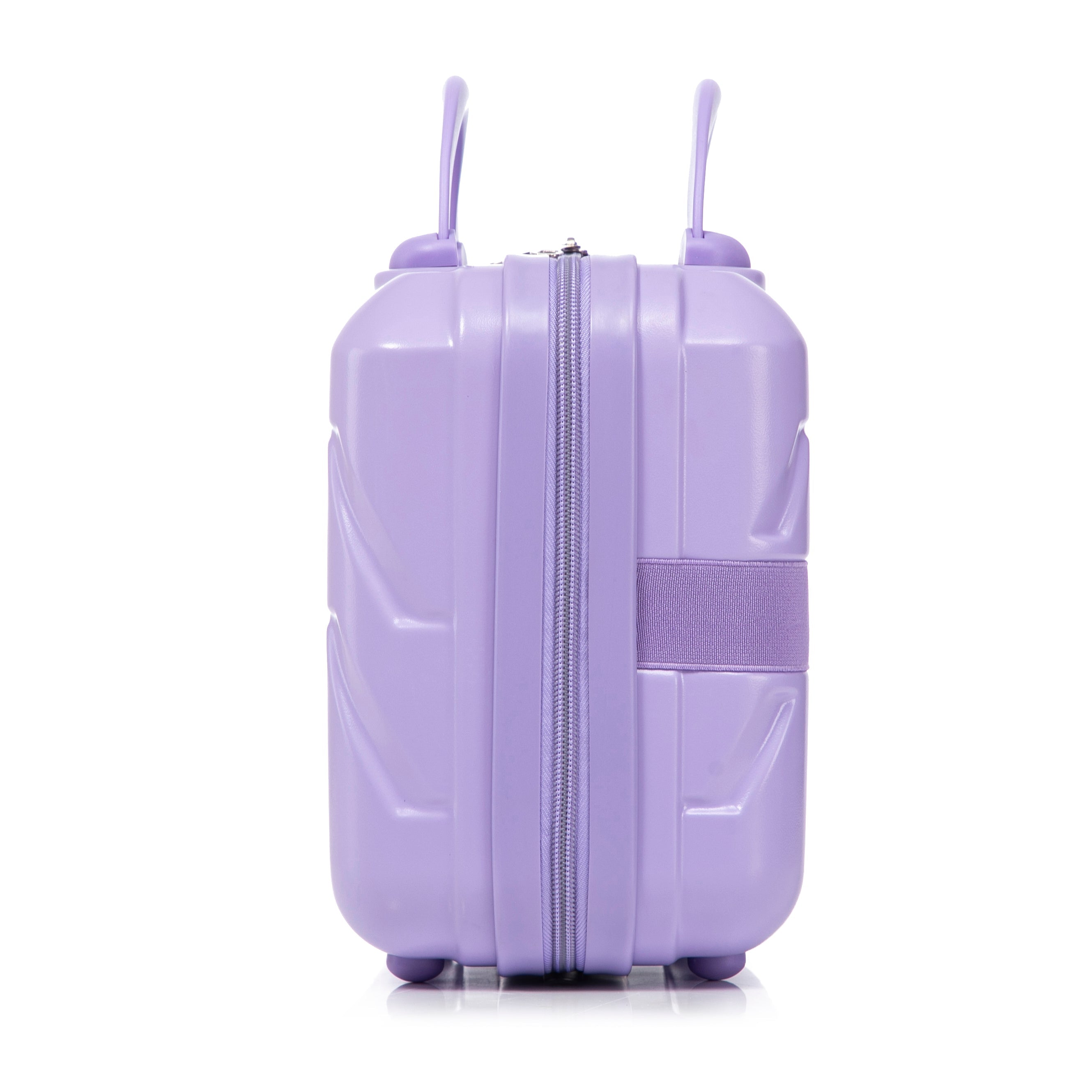 Logidon 2-delige ABS kofferset 19/14 inch spinner blauw paars