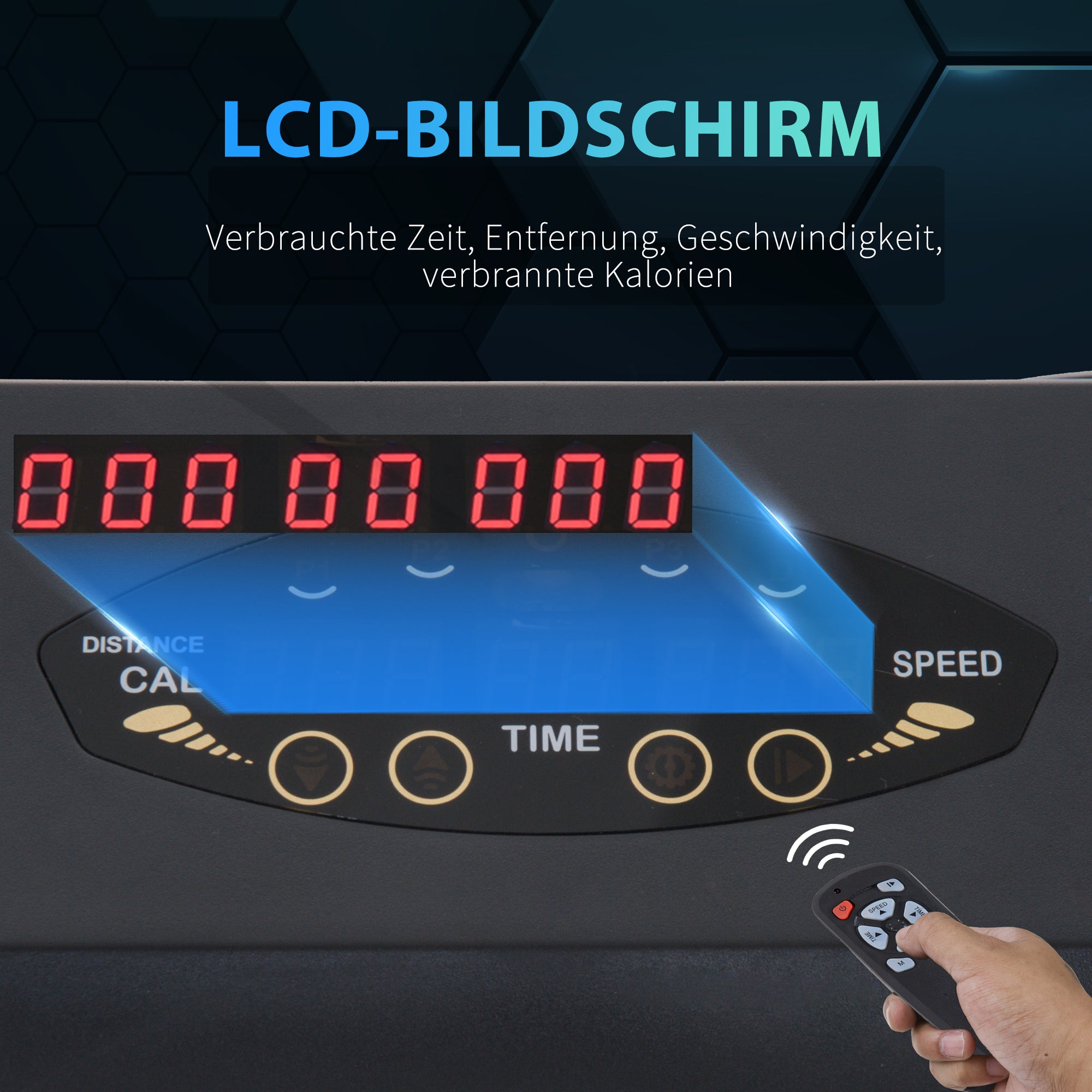 Logidon Elektrische Loopband Met LCD Display Opvouwbaar Zwart