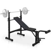 Logidon Olympic Weight Bench with Squat Rack Adjustable Black