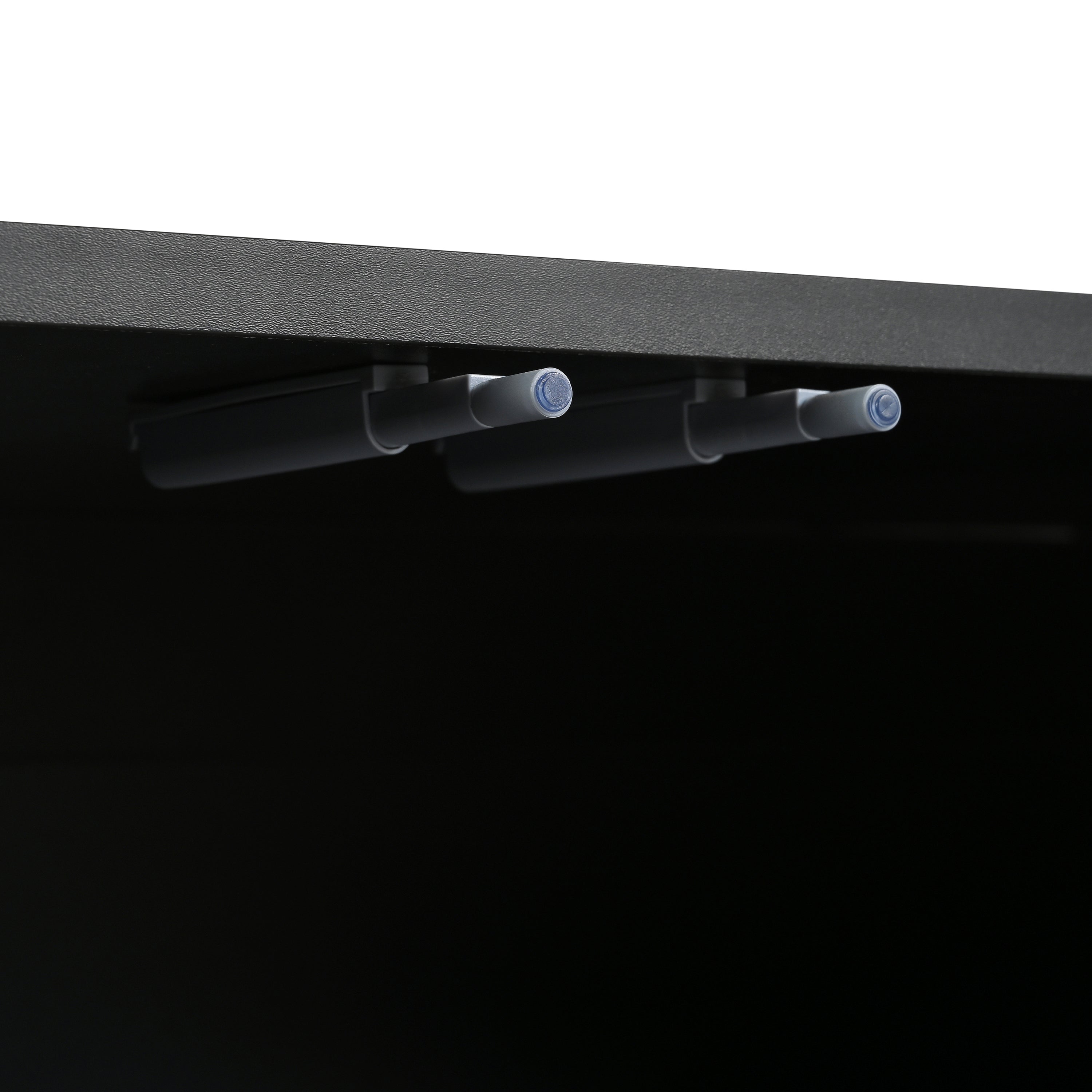 Logidon Modern Black TV Cabinet 175 cm Adjustable Panels