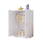 Logidon Small Wardrobe With Rod 2 Doors White MDF
