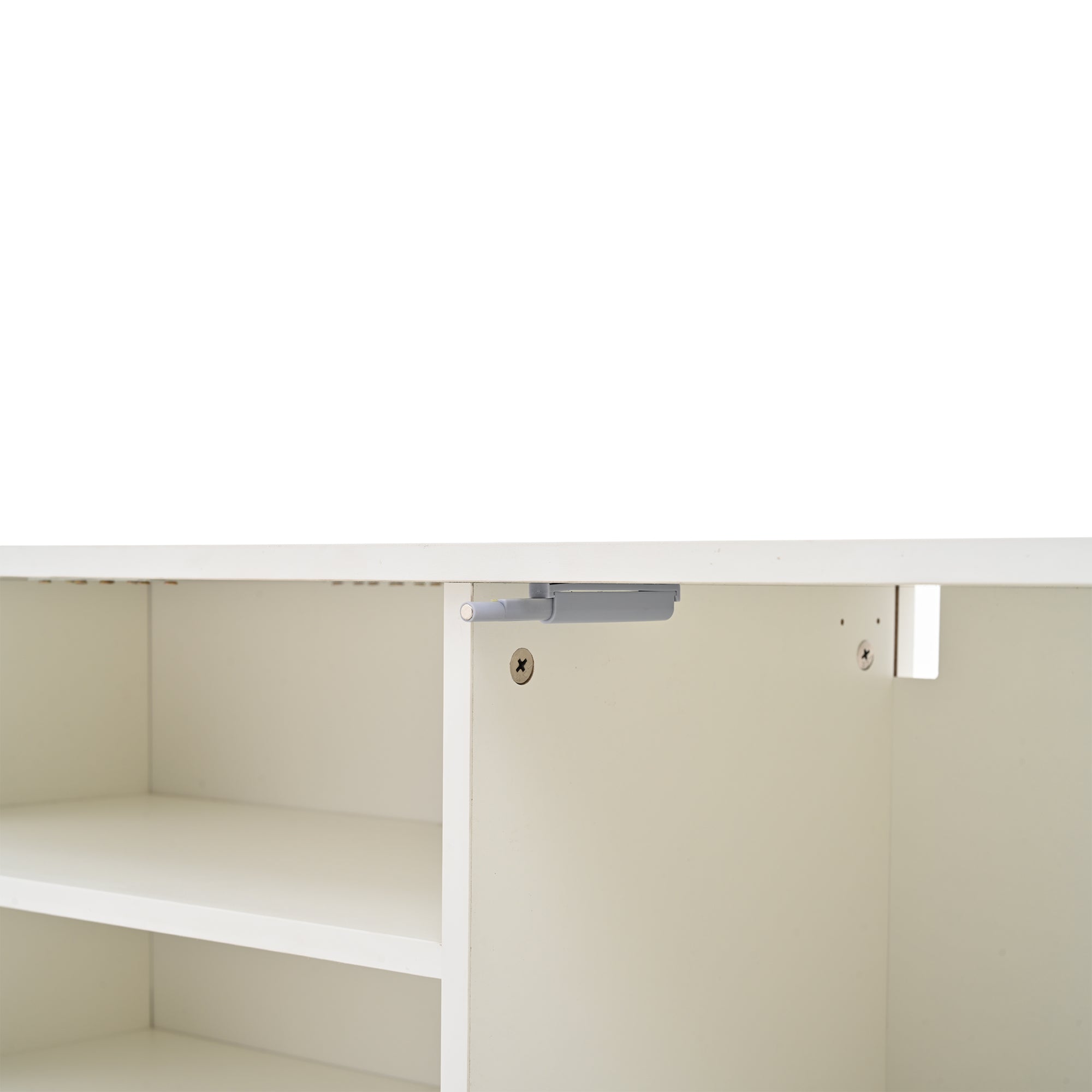 Logidon TV wandmeubel wit 180x35x33,5 cm compleet 4 delen