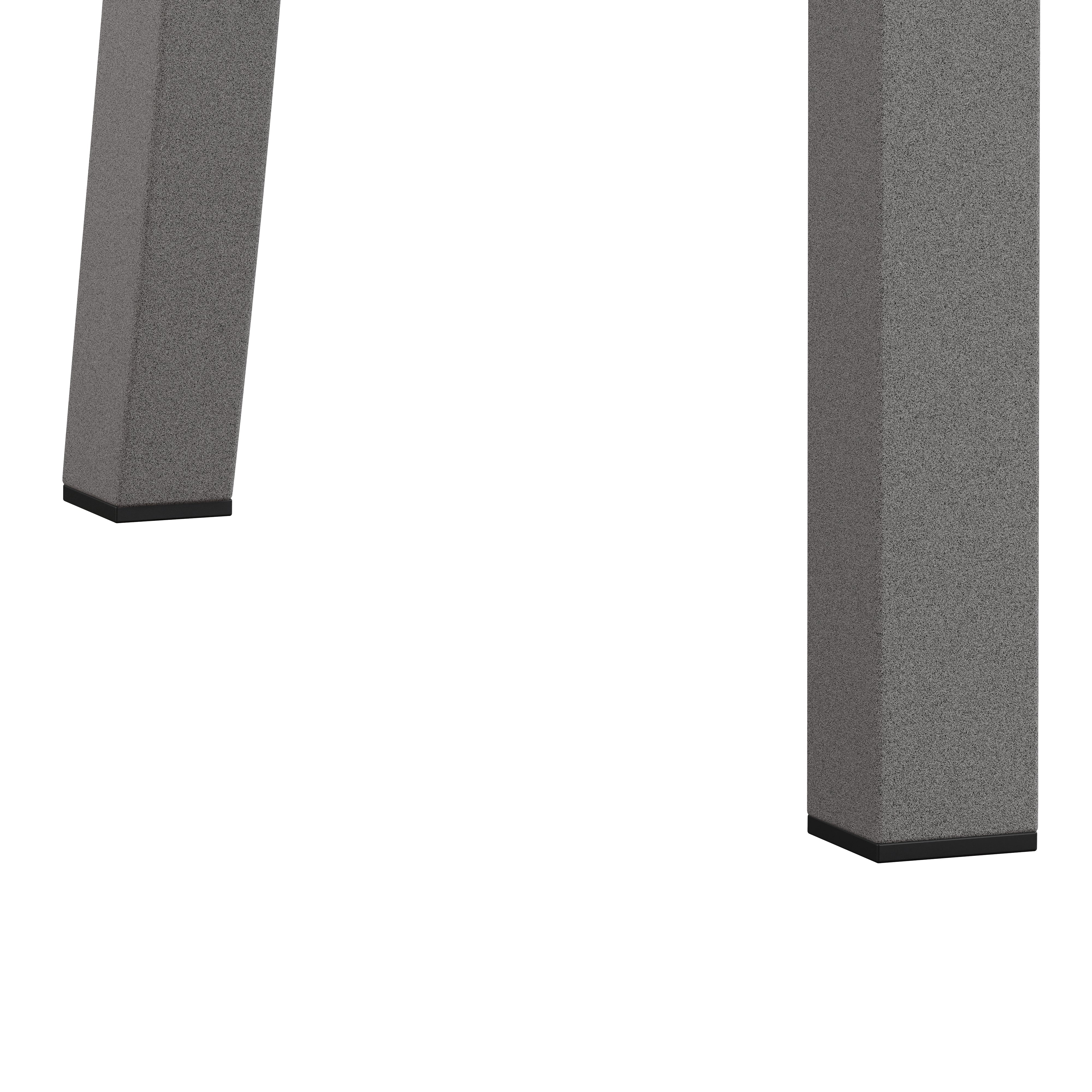 Logidon eettafelstoelen set van 2 grijs kunstleer metalen poten met hoge rugleuning