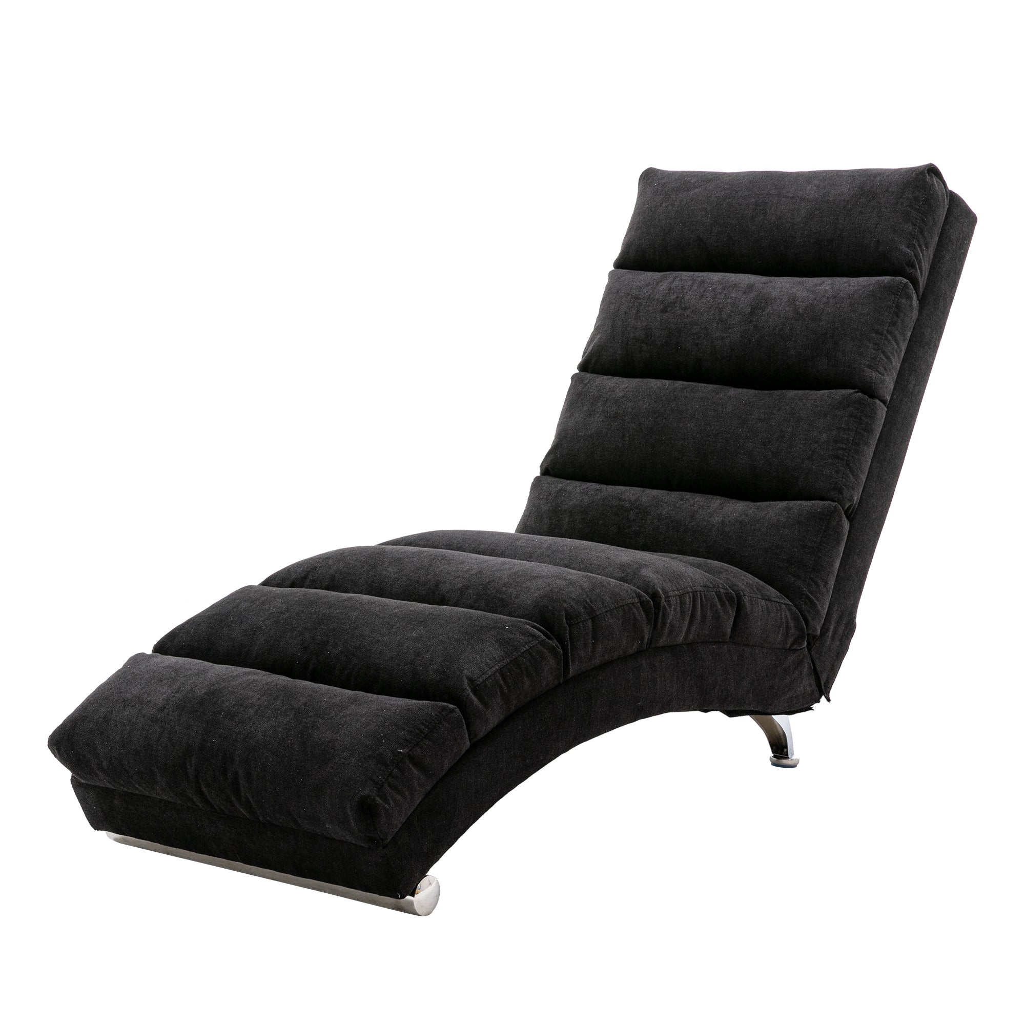Logidon Elektrische Massage Chaise Longue Zwart met Afstandsbediening