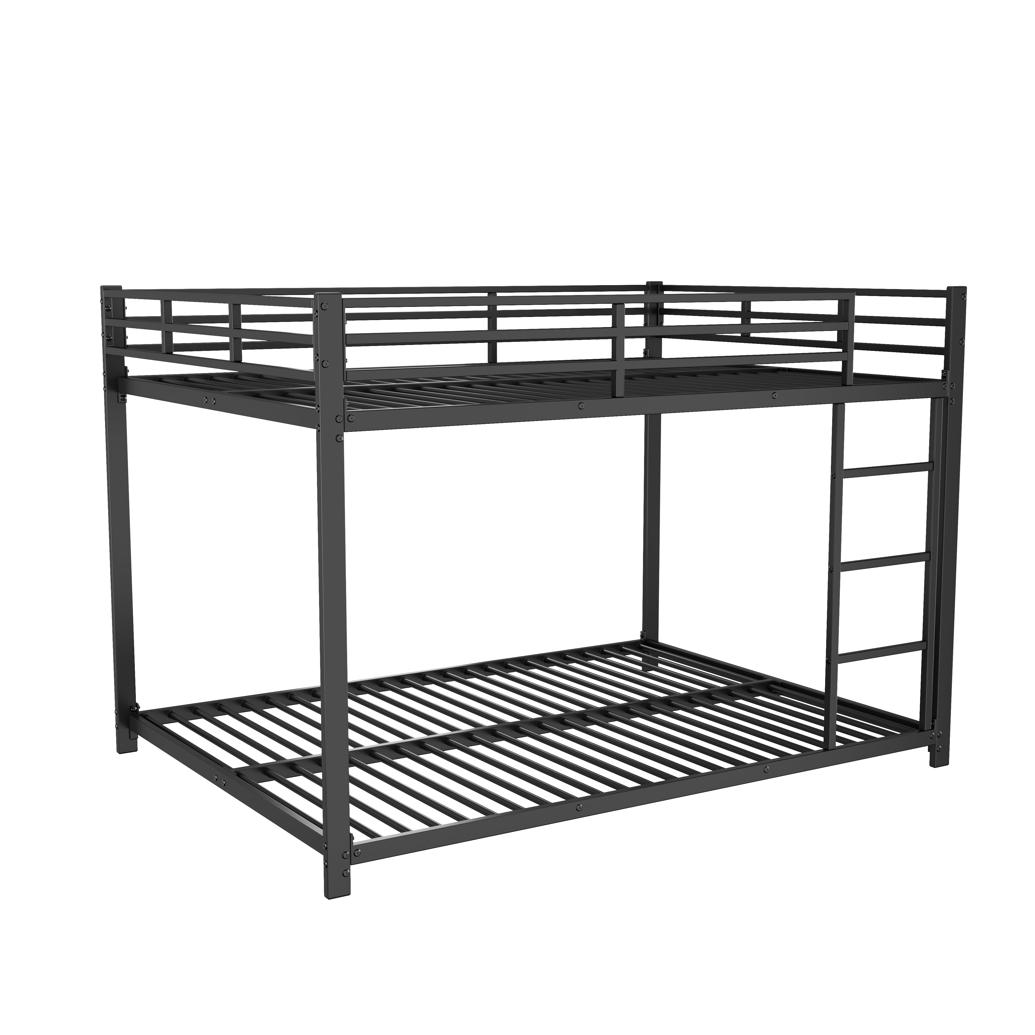 Logidon stapelbed metaal zwart 140x200 klassieke vorm