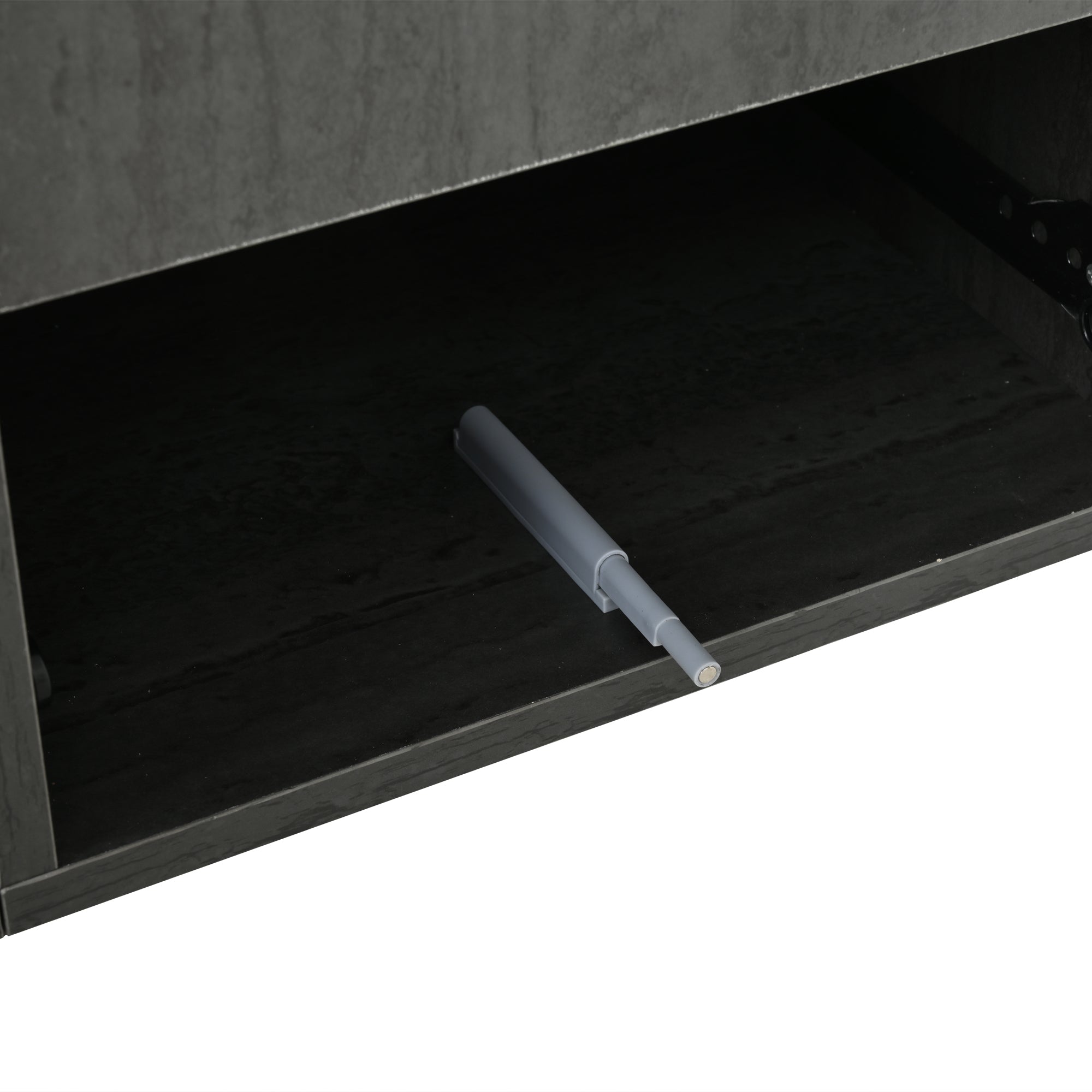 Logidon Deluxe TV-meubel 160 cm grijze marmerlook laden met openklapbare lades