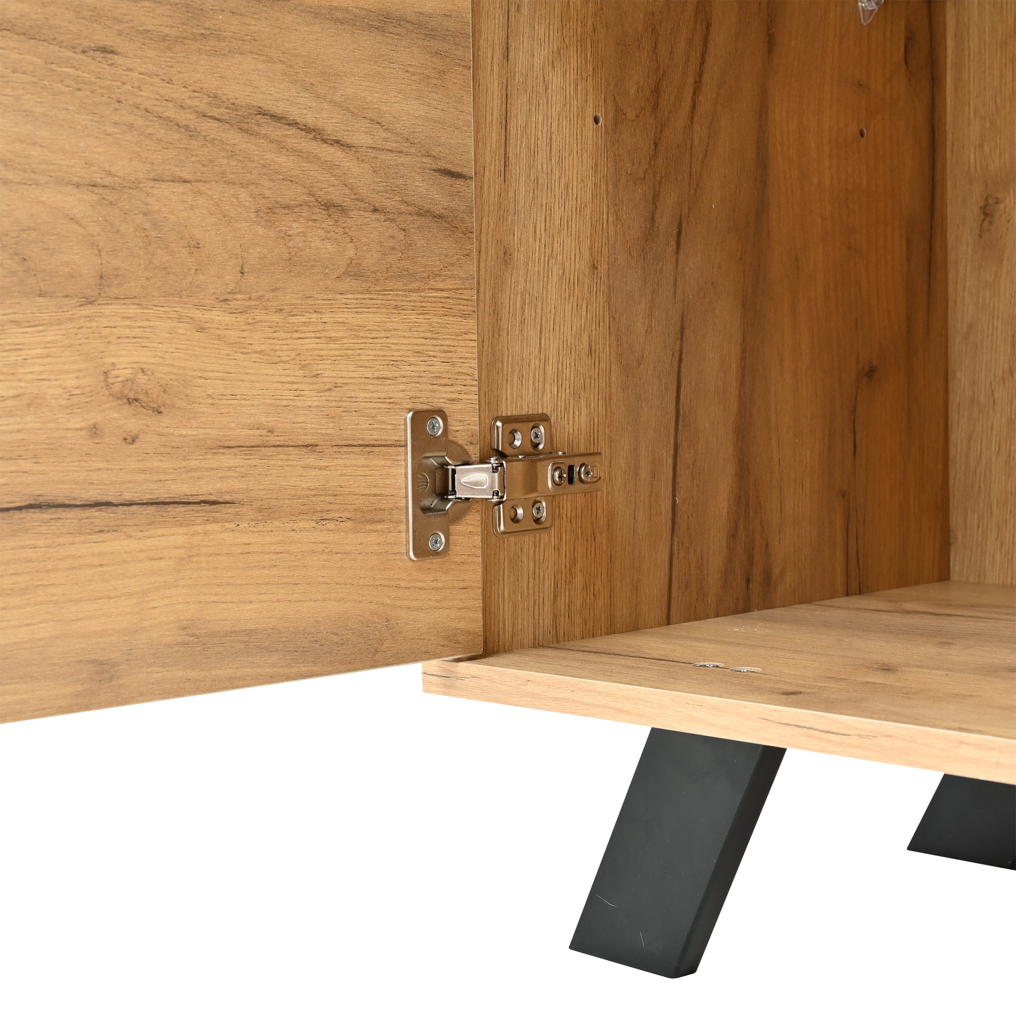 Logidon sideboard 120x38x75cm 4 drawers 2 doors hollow design