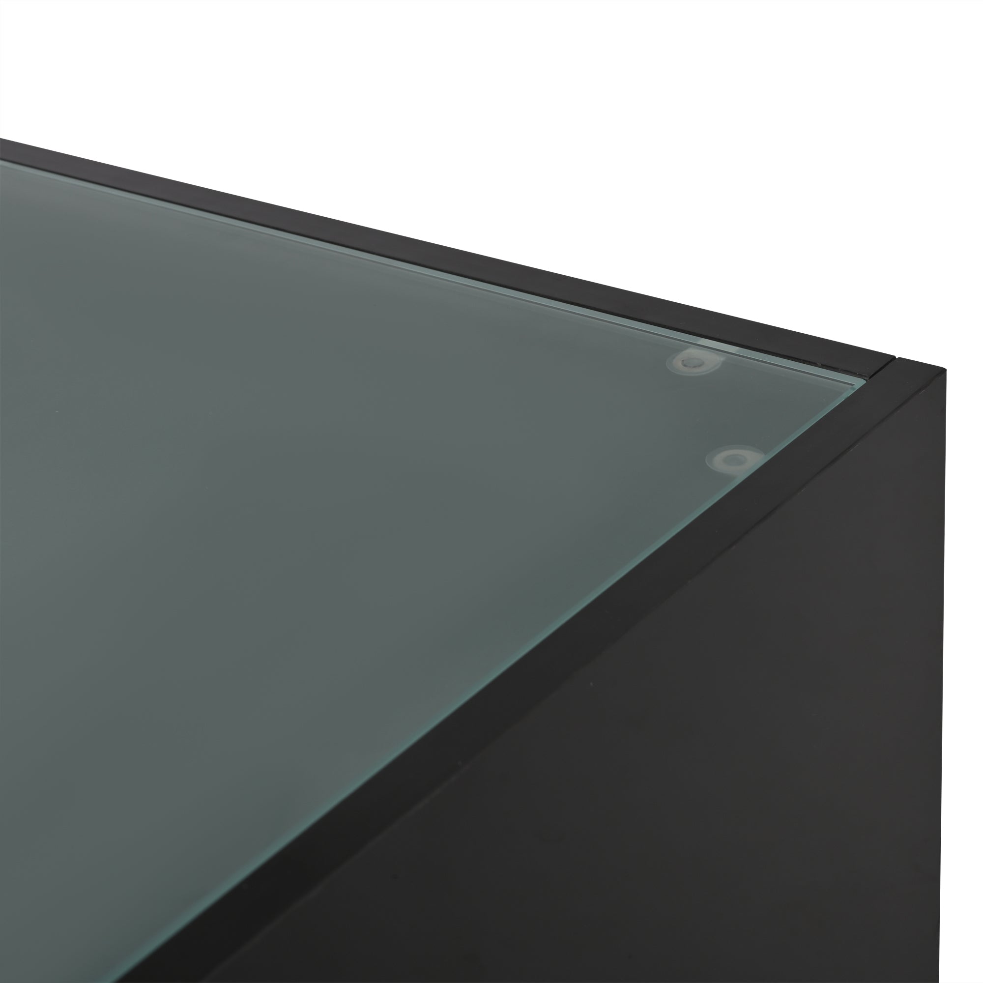 Logidon salontafel 70x70 cm glazen tafelblad LED zwart