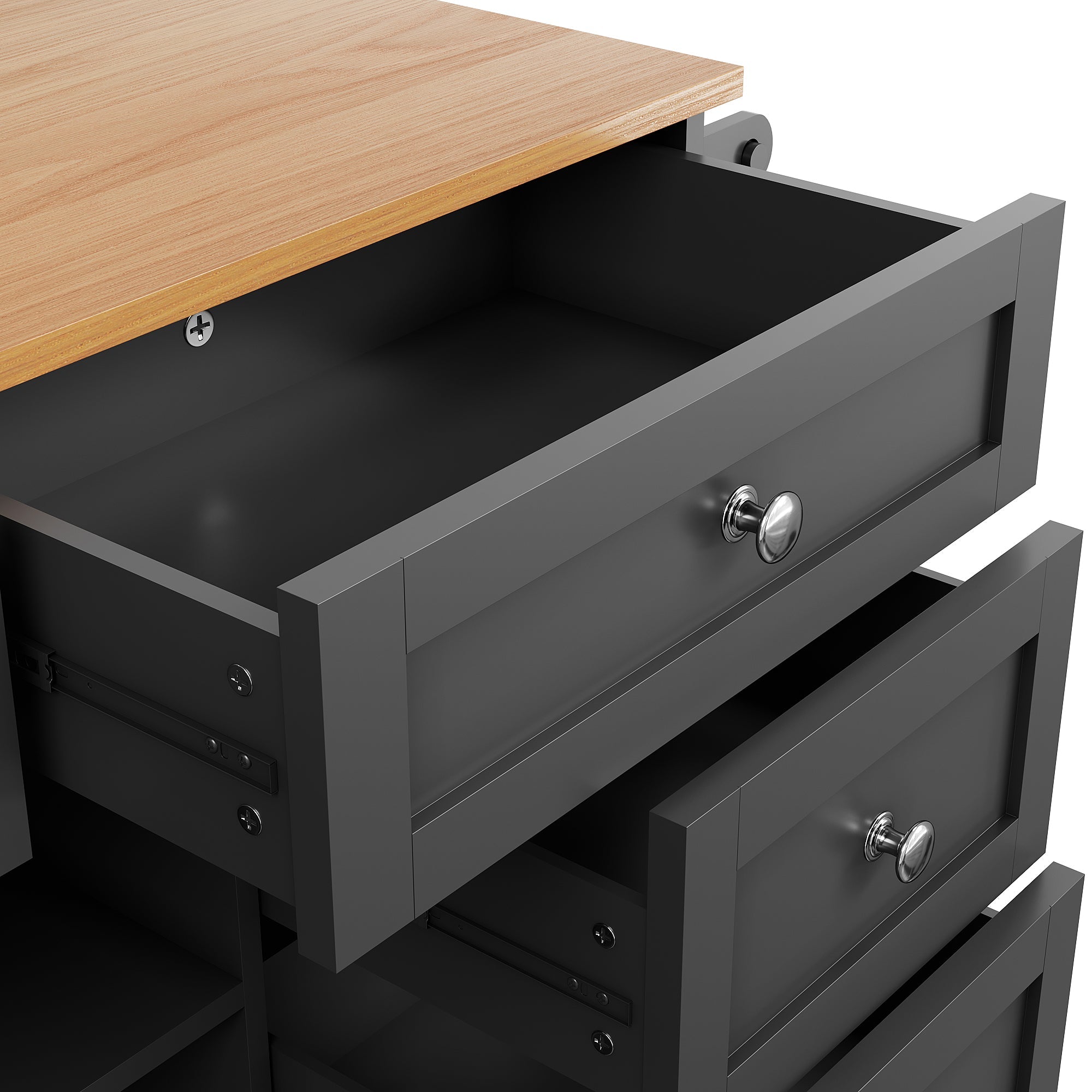 Logidon Restauratiewagen Zwart 134x46x92 cm Mobiel DualUse Design