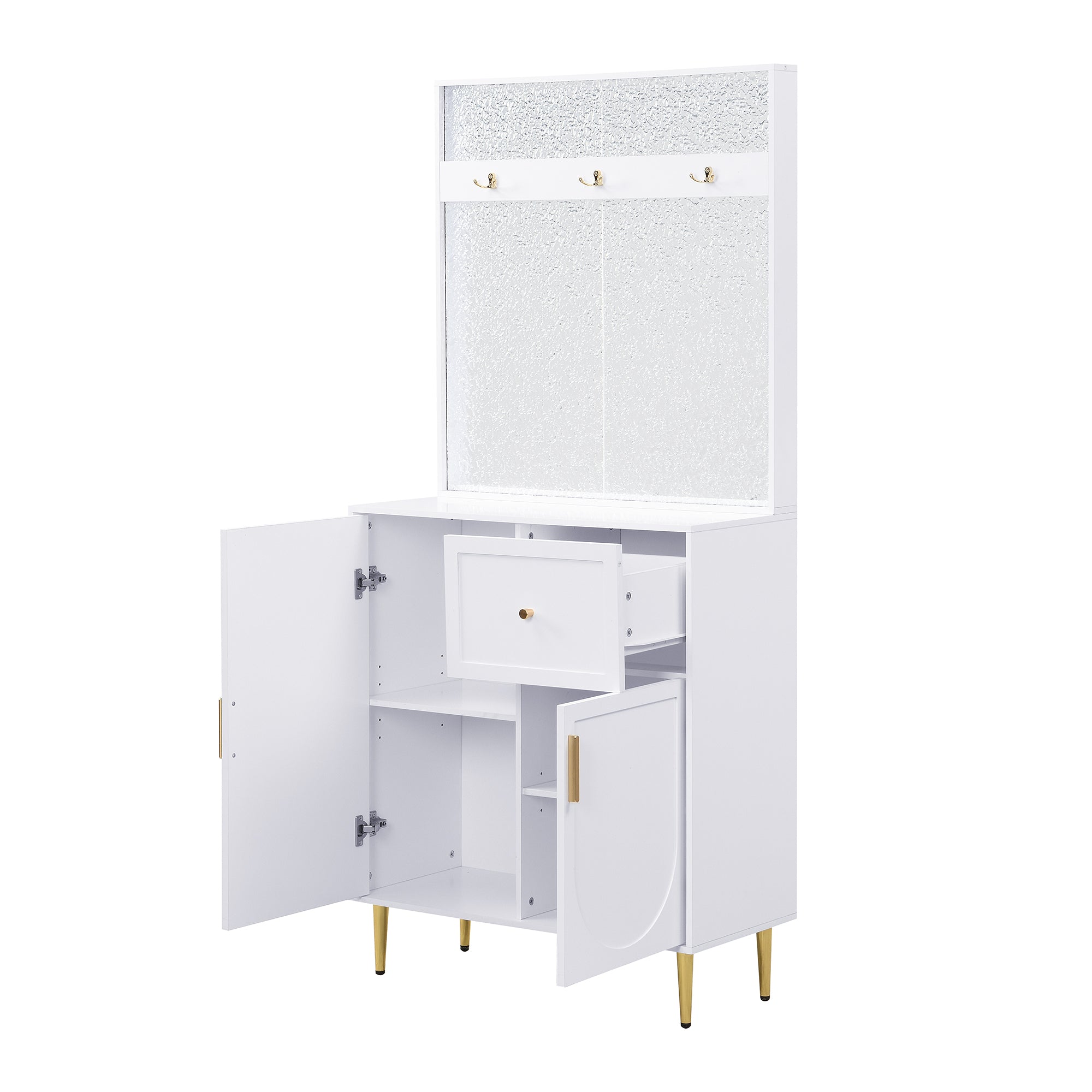 Logidon Kledingkastset Compact Wit MDF 80 x 175,5 x 35 cm