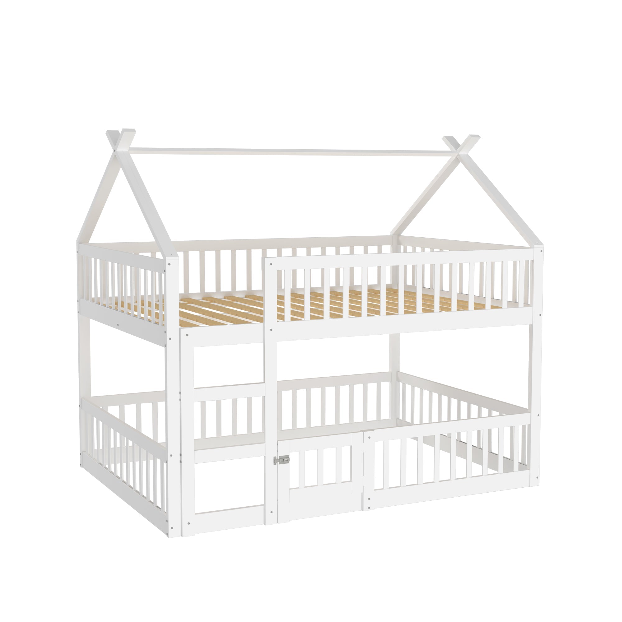 Logidon Kinderstapelbed 140x200 met trap Loft Design Wit