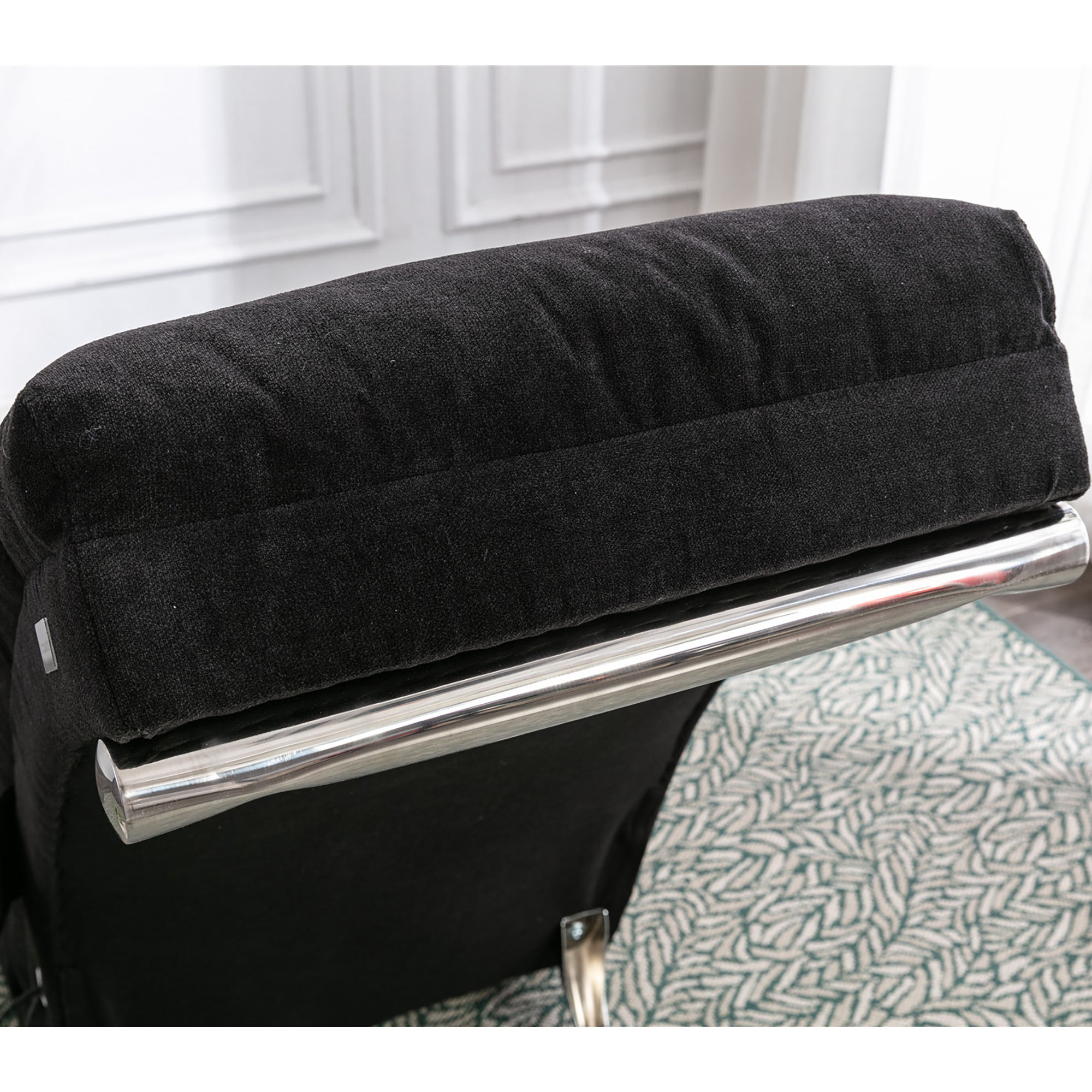 Logidon Elektrische Massage Chaise Longue Zwart met Afstandsbediening