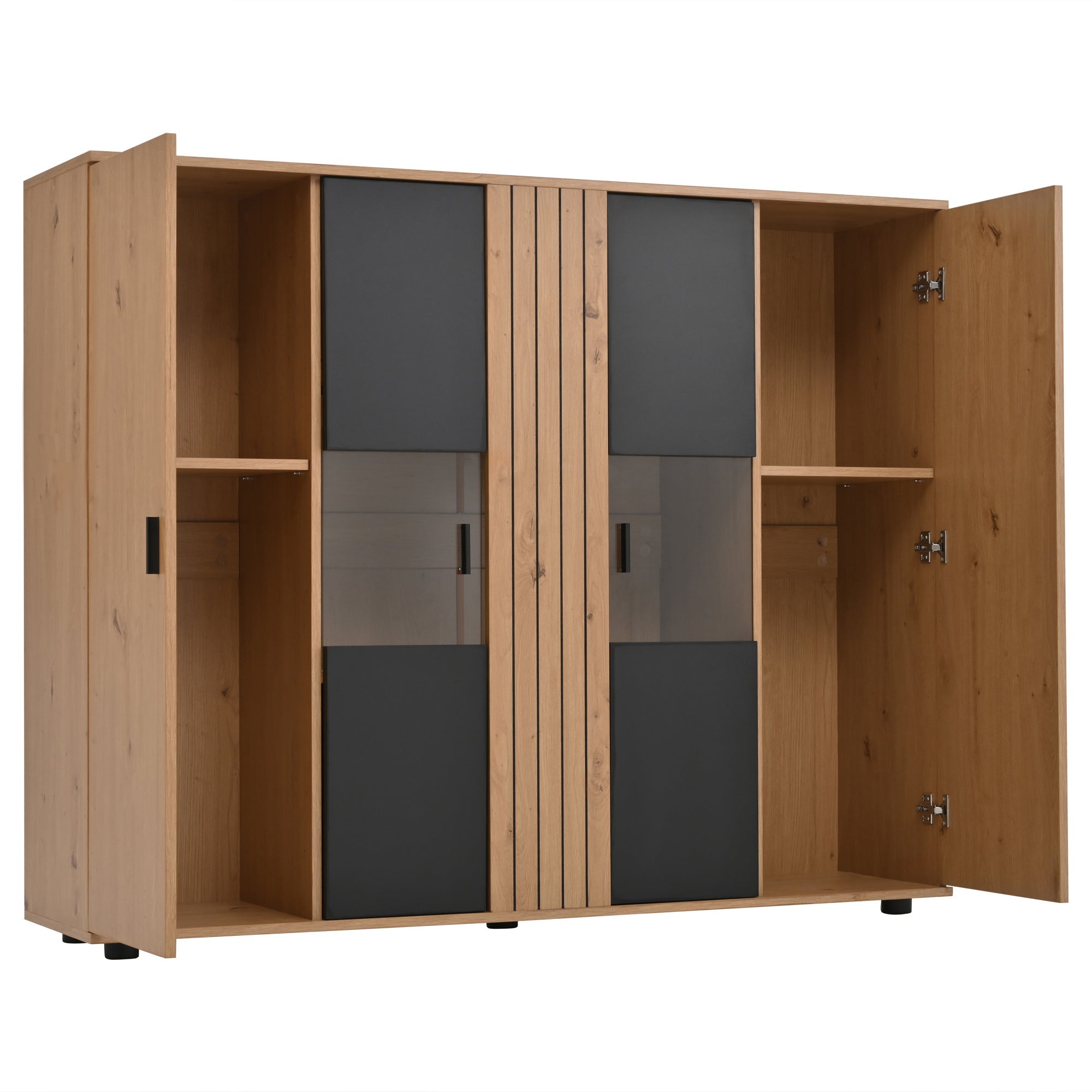 Logidon sideboard 140 x 35 x 113 cm Adjustable dividers 4 doors