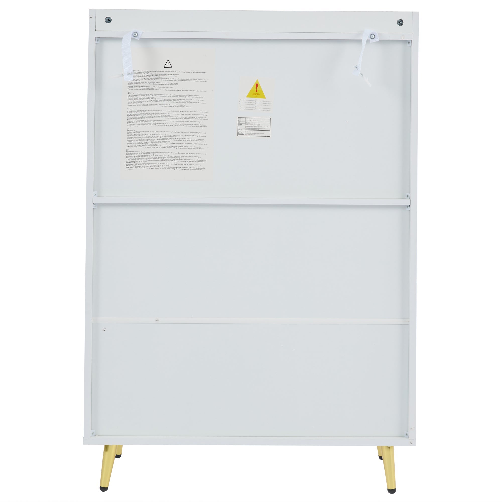 Logidon moderne schoenenkast wit MDF met deuren, 3 niveaus