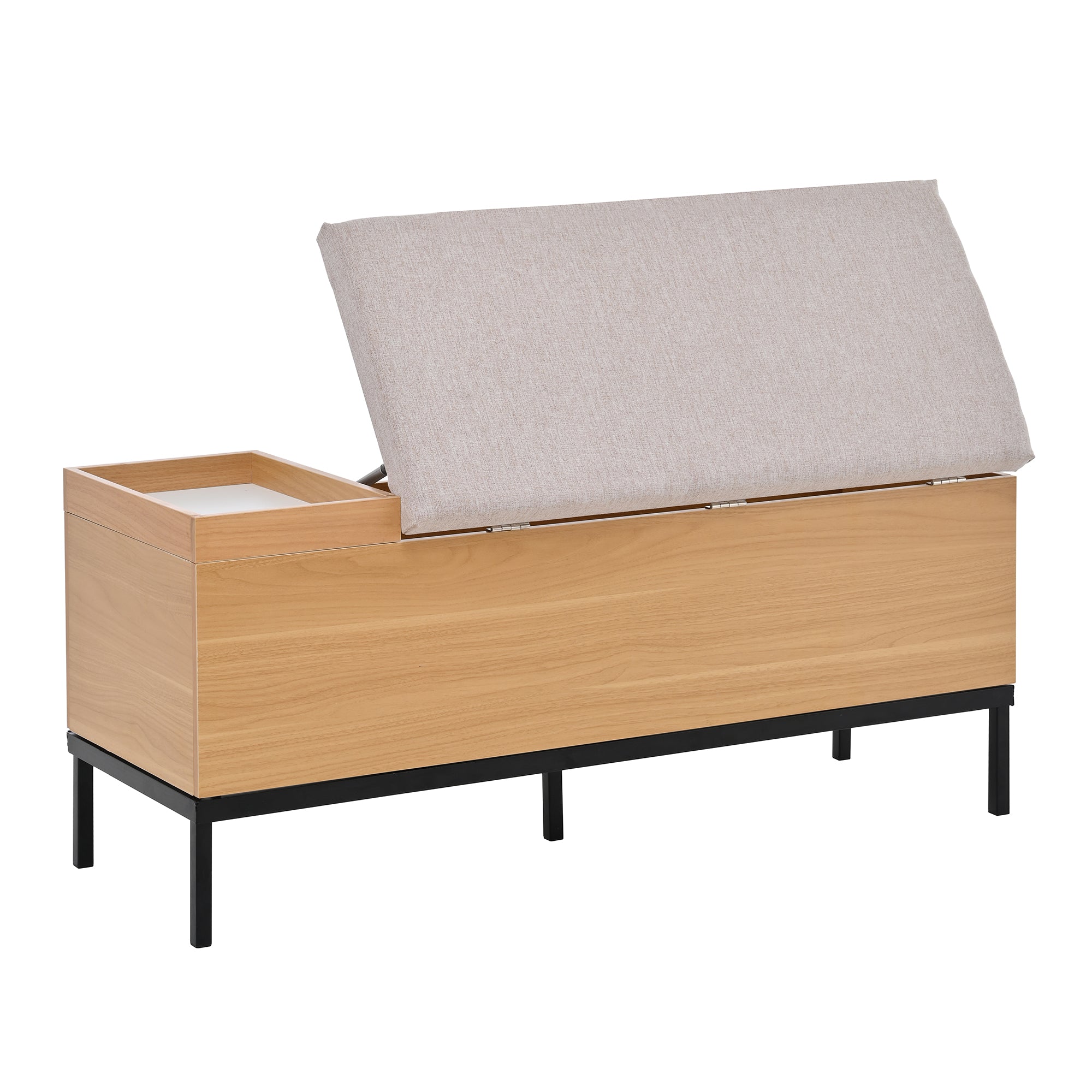 Logidon schoenenbank opbergbank naturel 115 x 40 x 49,5 cm