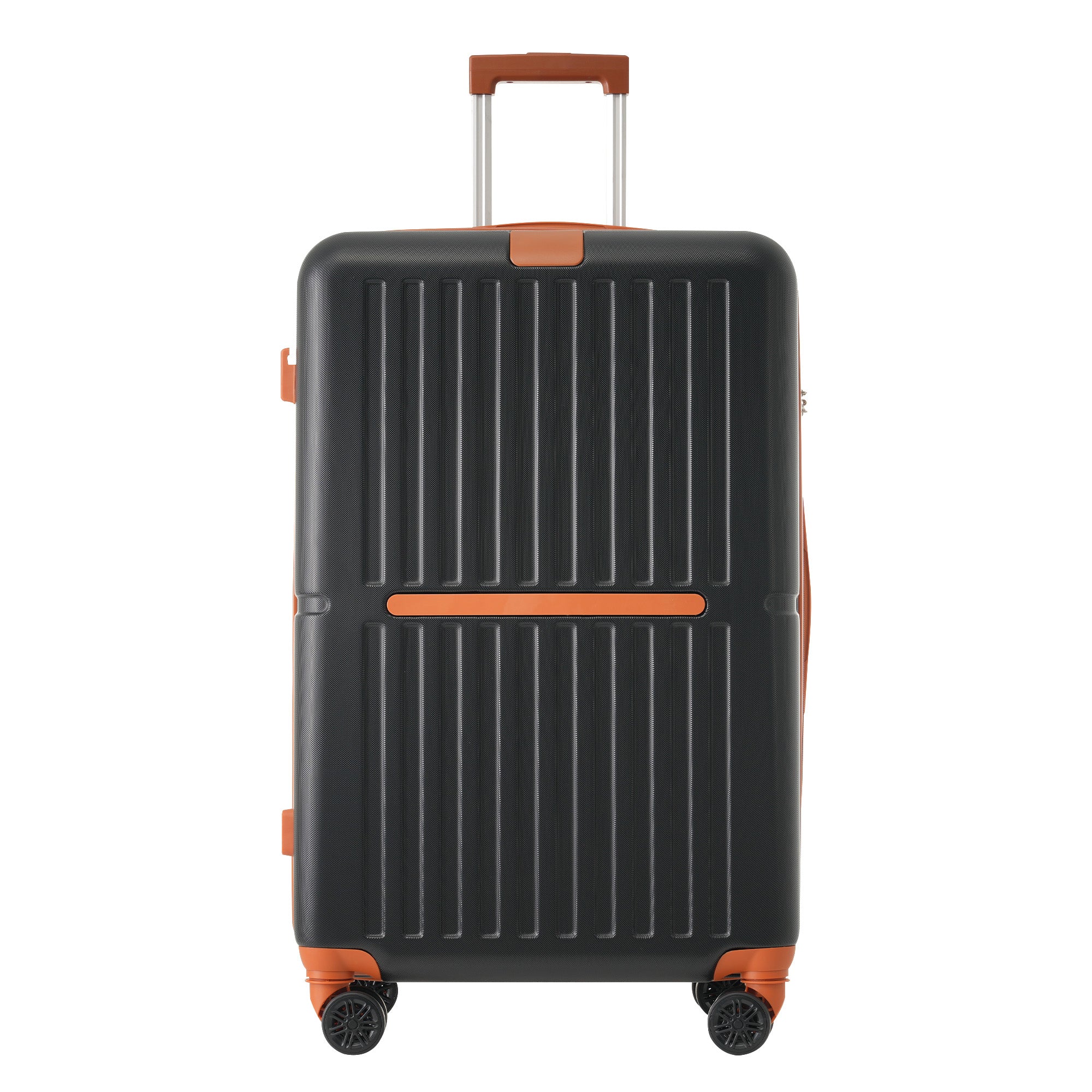 Logidon kofferset M L XL zwart bruin USB poort TSA slot 4 wielen
