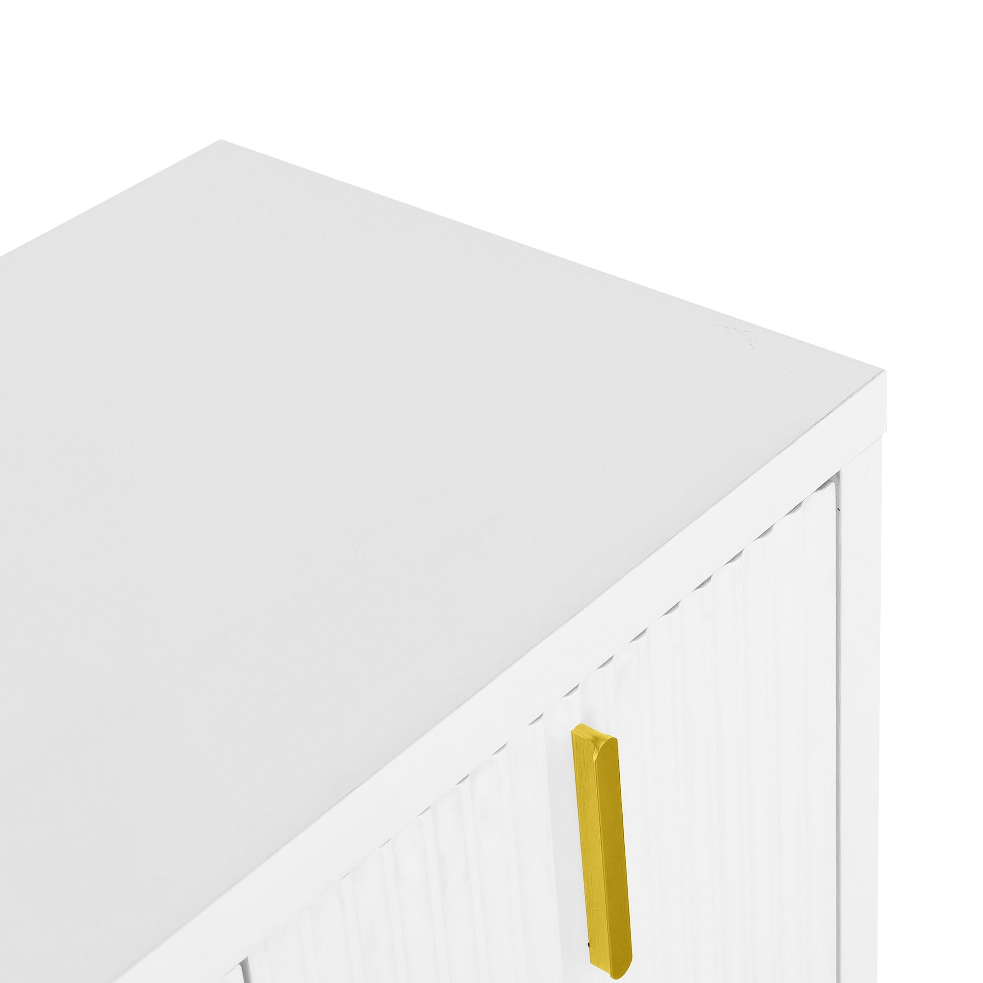 Logidon wit dressoir met gouden handgrepen en verstelbare planken