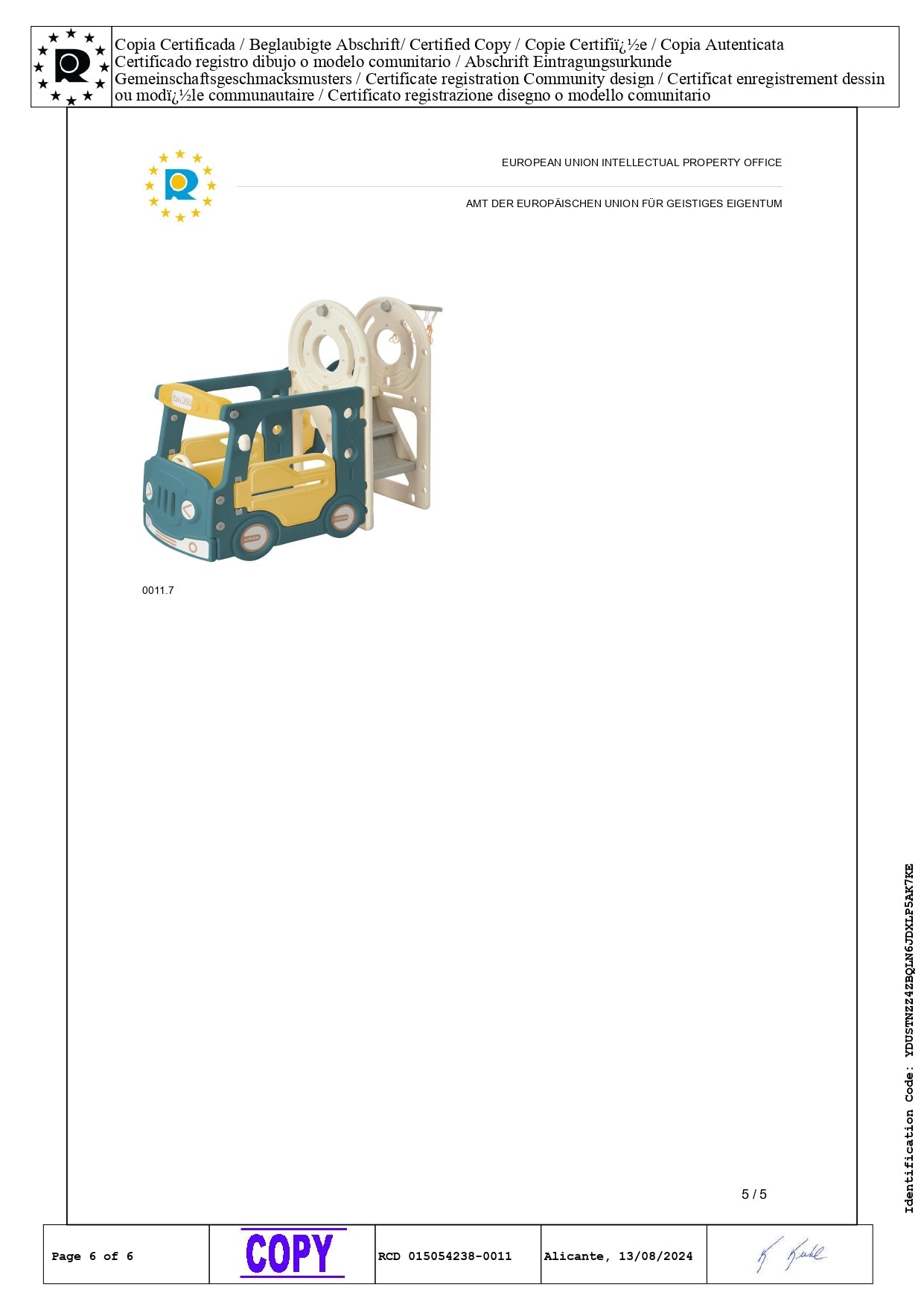 Logidon 4 In 1 Kinderglijbaan Antiek Groen HDPE Busglijbaan Ladder