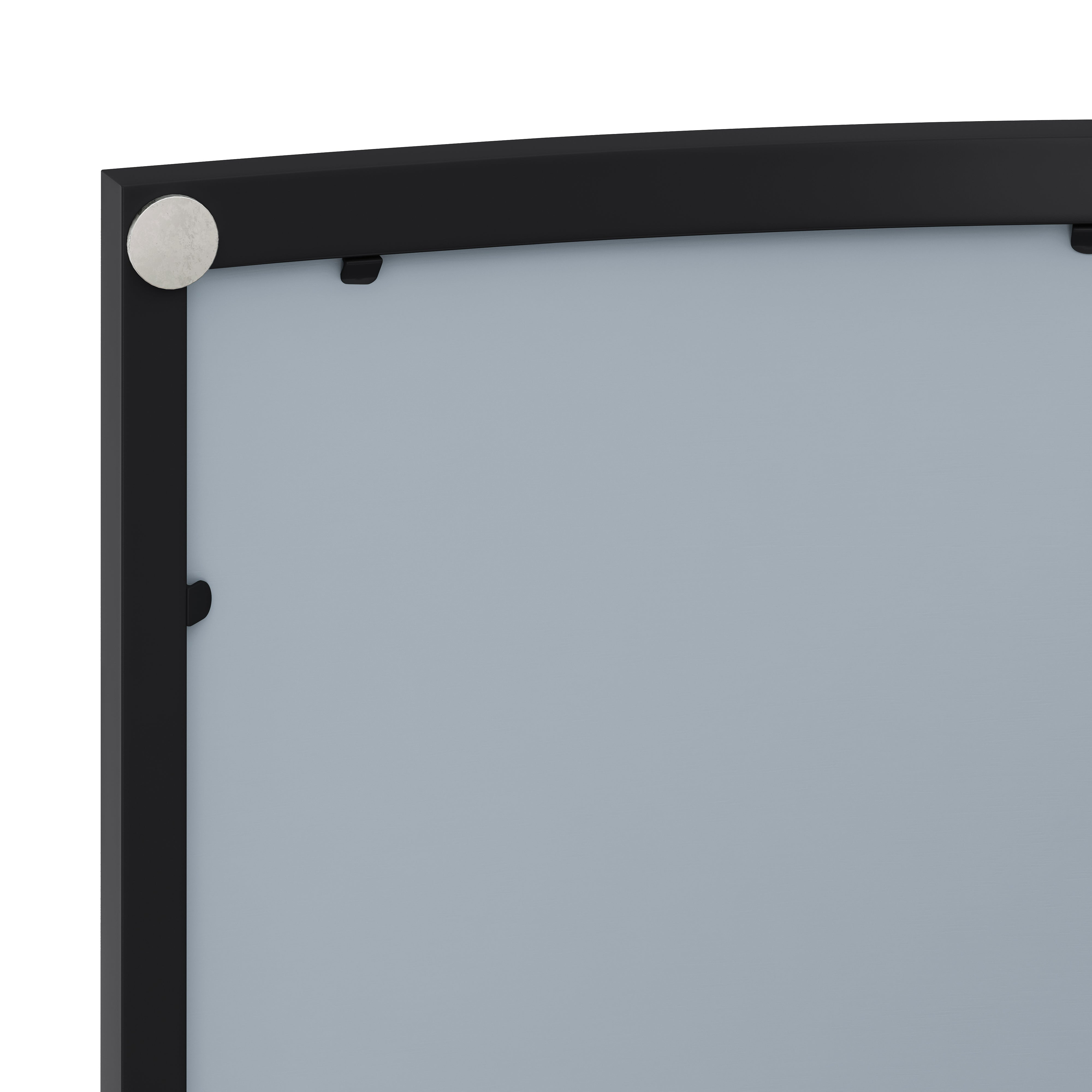 Logidon 60 cm moderne kledingkast zwart met onbreekbare spiegel