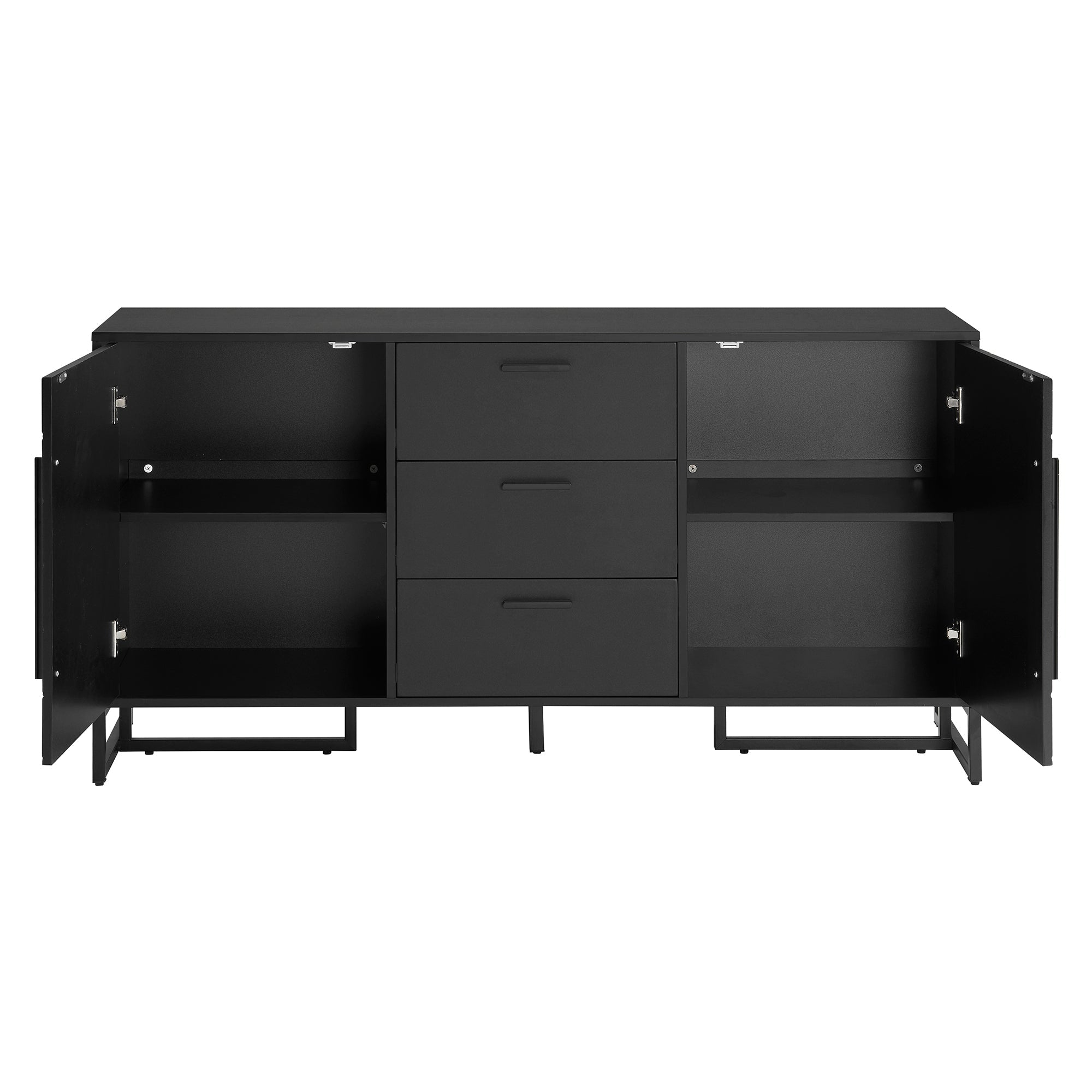 Logidon dressoir met visgraatmotief, 2 deuren en 3 lades