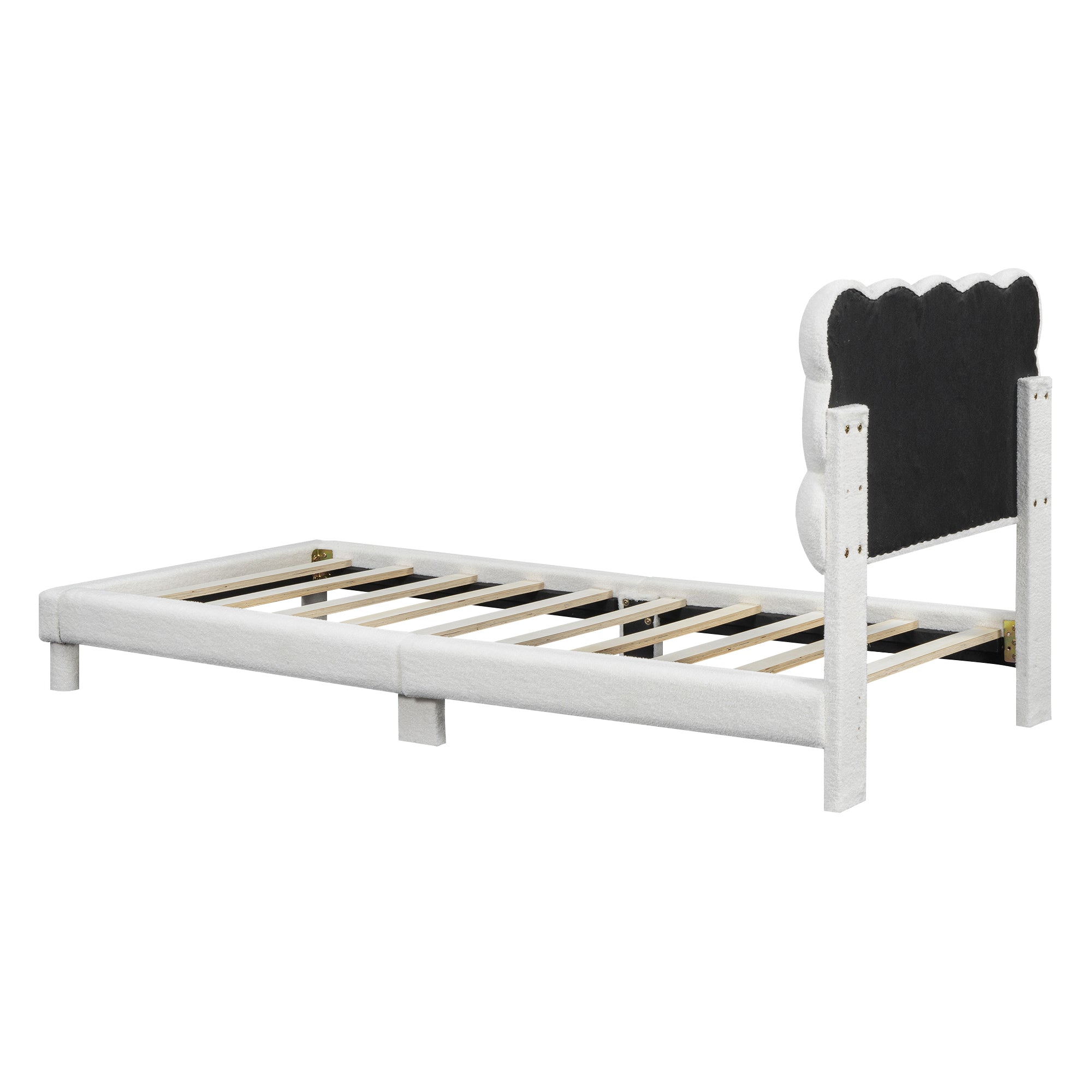 Logidon plat bed 90x200 cm wit drievoudig verstelbaar hoofdbord