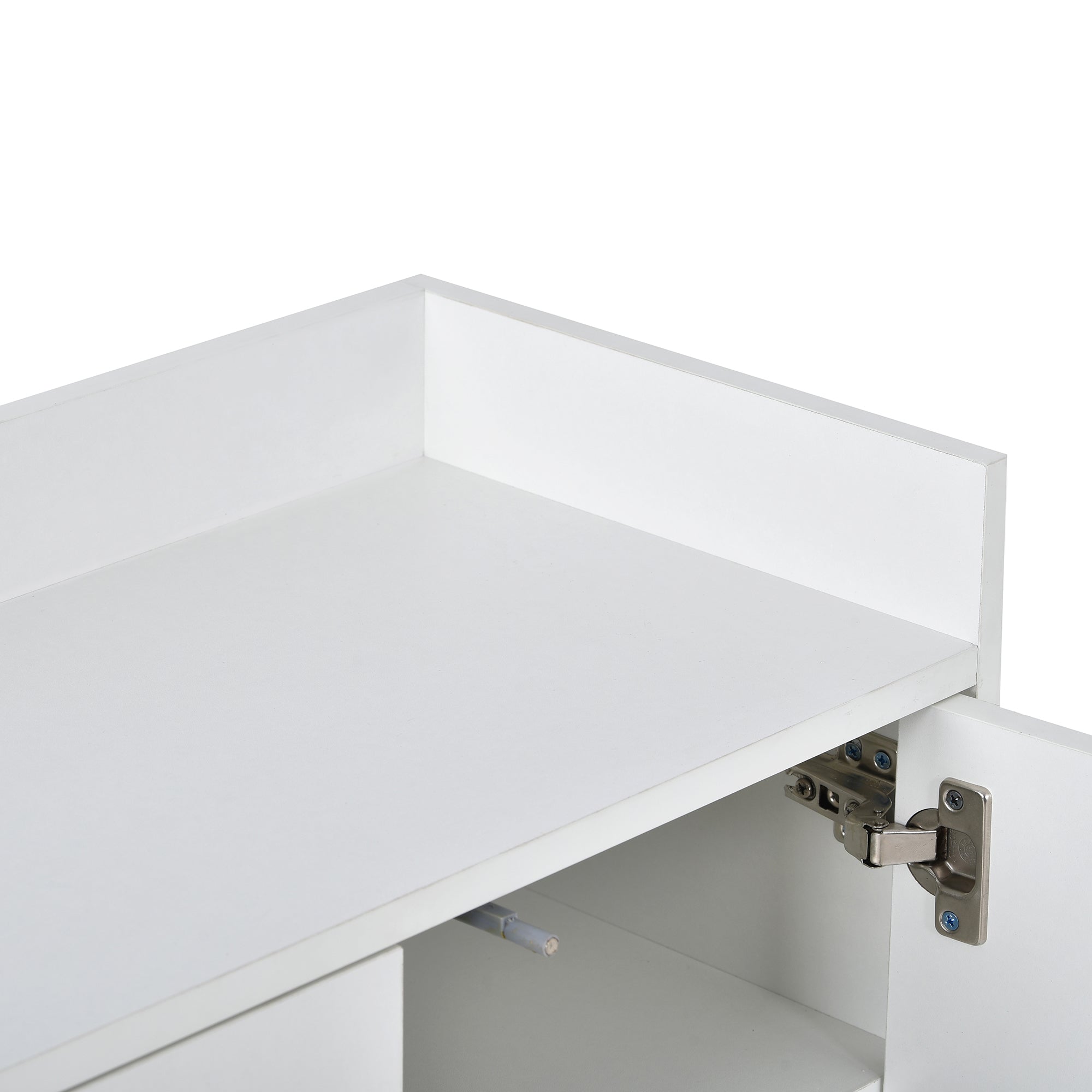 Logidon Dressoir 120 cm Wit Greeploos Vier Deuren Minimalistisch